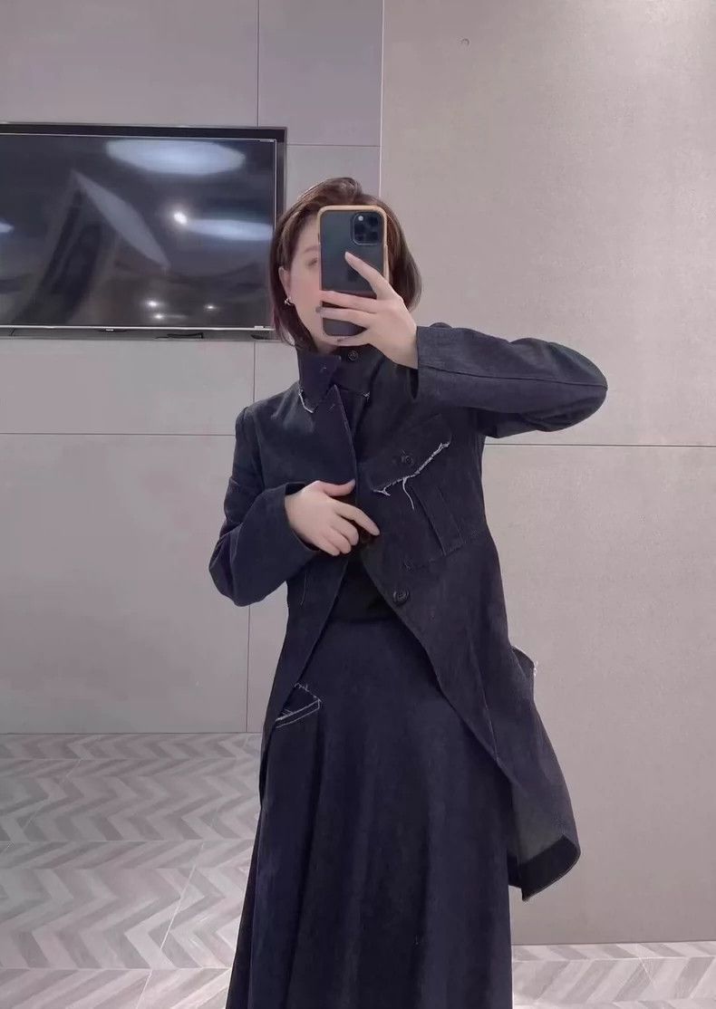 Yohji Yamamoto Yohji Yamamoto 21ss denim dovetail jacket 2501-Nextarrow Size US L / EU 52-54 / 3 - 4 Thumbnail
