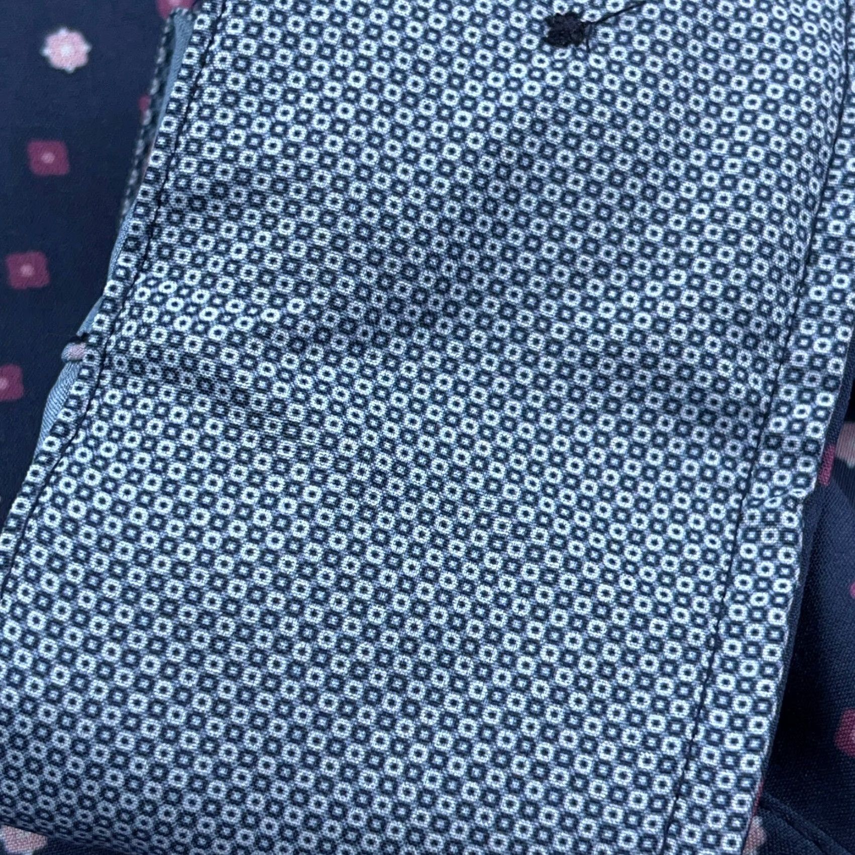 Vintage WRK Shirt Men XL Blue Pink Button Up Spotted Performance Flip Cuff Rest Karma Size US XL / EU 56 / 4 - 7 Thumbnail
