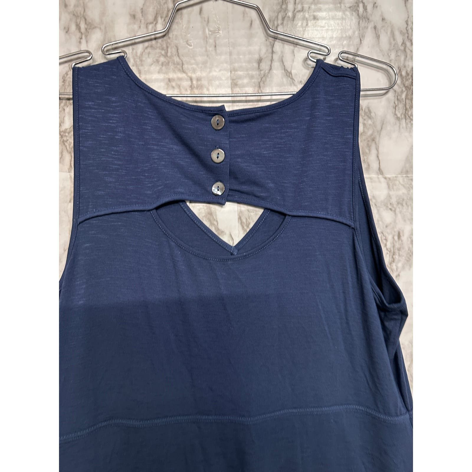 J. Jill J. Jill Cutout Sleeveless Everyday Tunic Maxi Dress Blue - M Size M / US 6-8 / IT 42-44 - 9 Thumbnail