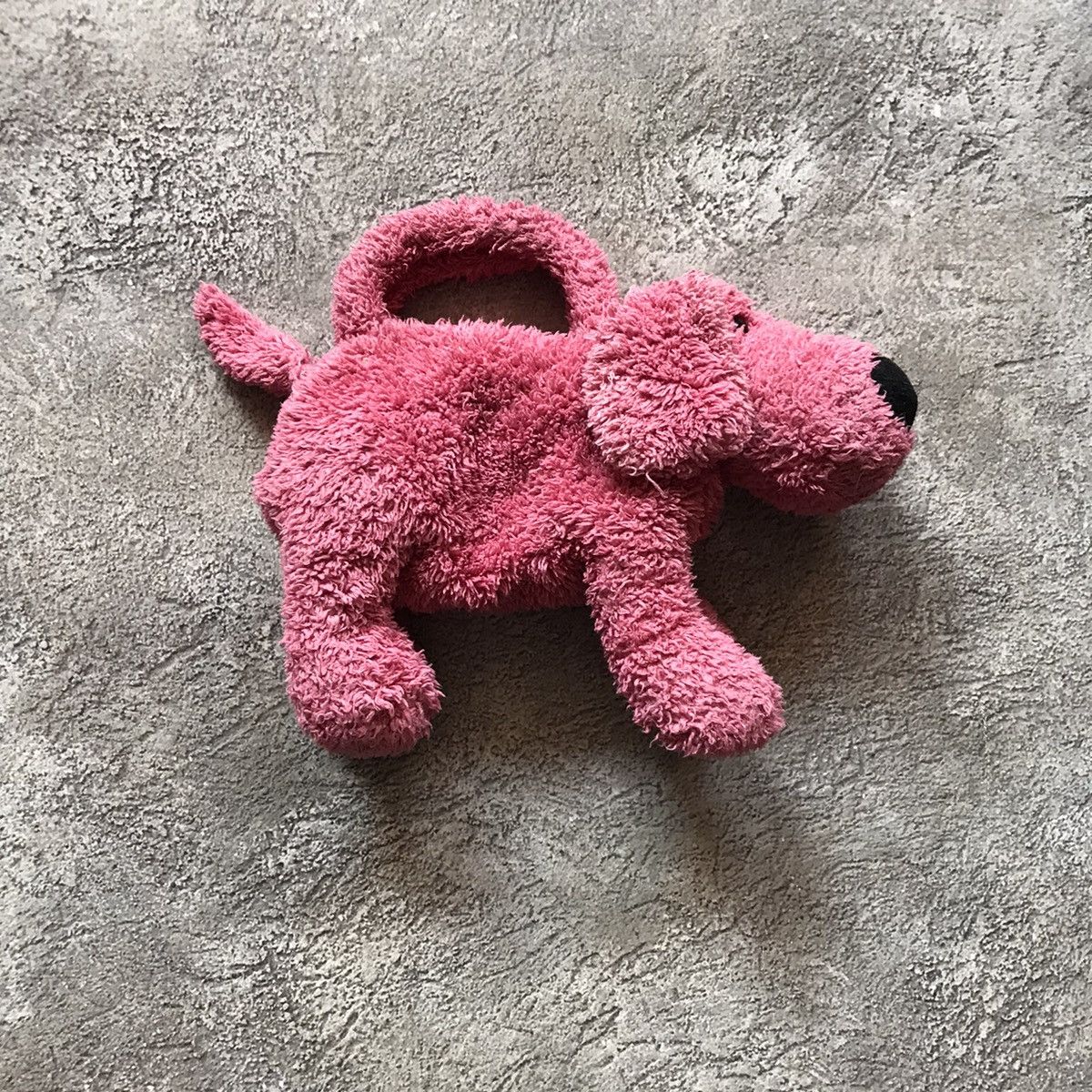 Vintage Vintage Y2K Pink Plush Dog Backpack Toy Streetwear Baggy OS Size ONE SIZE - 2 Thumbnail
