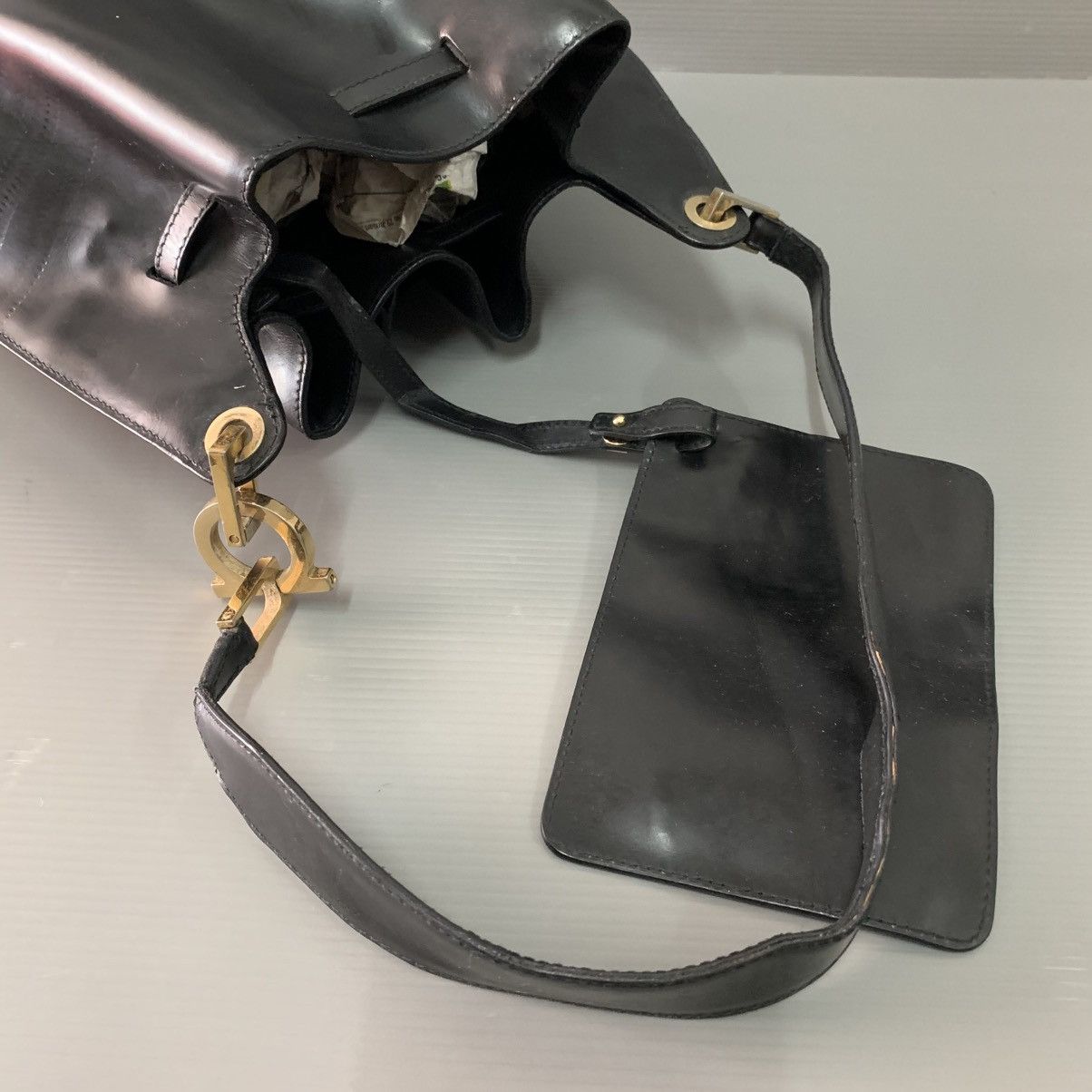 Salvatore Ferragamo Salvatore Ferragamo Black Bucket Bag Size ONE SIZE - 10 Thumbnail