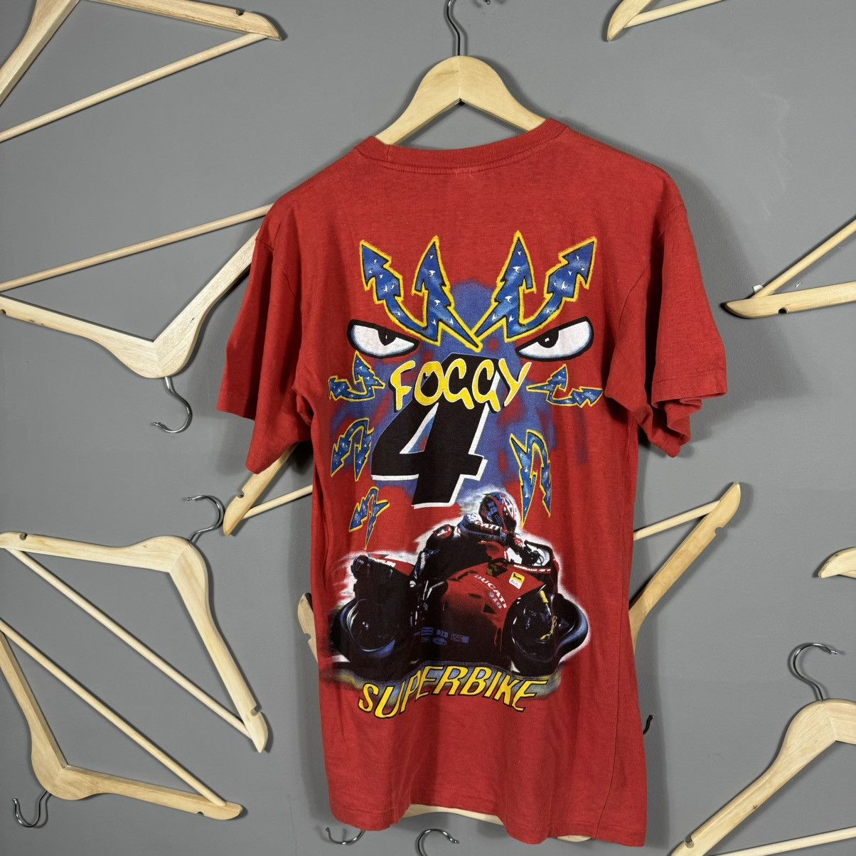 Ducati Vintage Ducati Shark Foggy Sportbike T-shirt Size US L / EU 52-54 / 3 - 7 Thumbnail