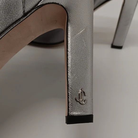 Jimmy Choo Jimmy Choo Merle 100 Metallic Leather Ankle Boots - EU36/US6 Size US 6 / IT 36 - 12 Thumbnail