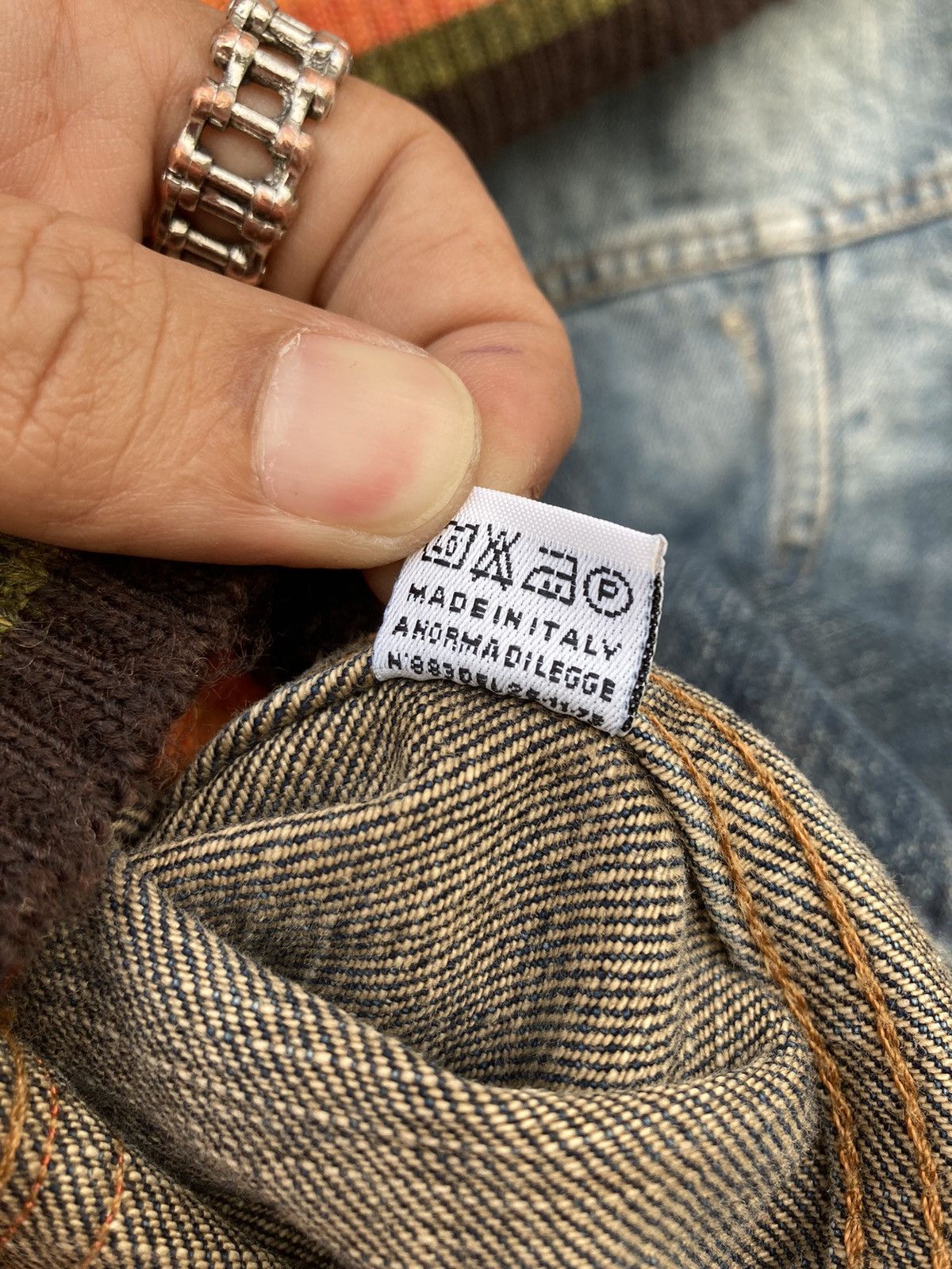Miss Sixty Miss Sixty 2000’s Italy Denim Distressed Faded Knit Details Size M / US 6-8 / IT 42-44 - 21 Thumbnail