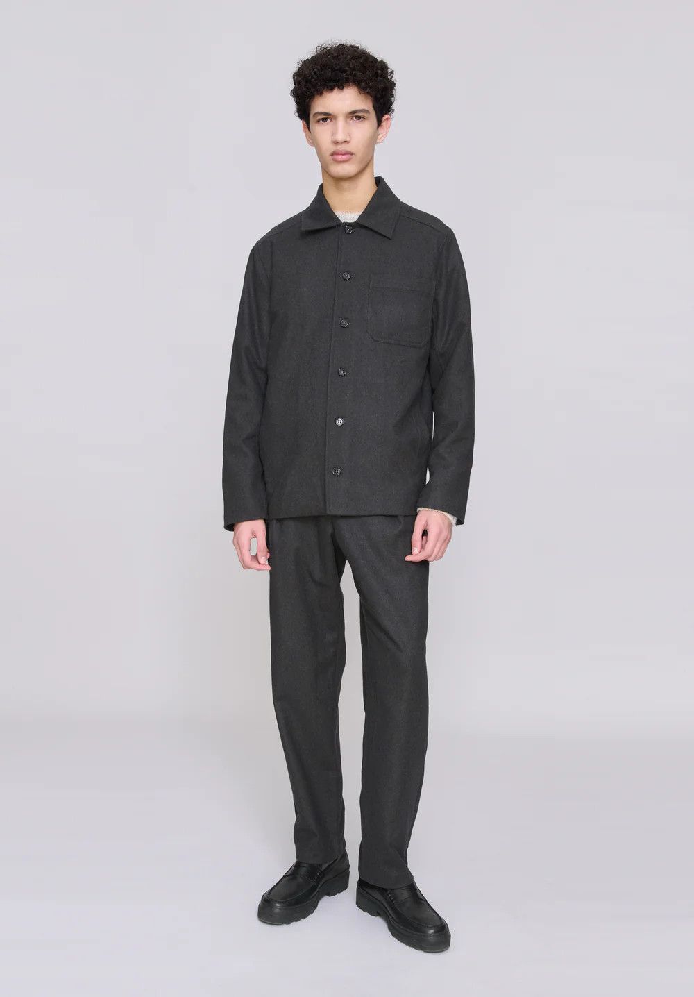 A.P.C. o1mle1125 Jamie Jacket Marron Fonce in Gray Size US L / EU 52-54 / 3 - 4 Thumbnail