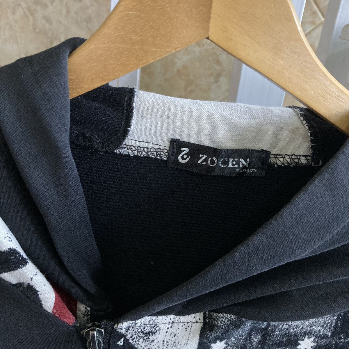 Japanese Brand ZOCEN - Zipper Hoodie Asymetrical Jacket Vkei Style Size US M / EU 48-50 / 2 - 9 Thumbnail