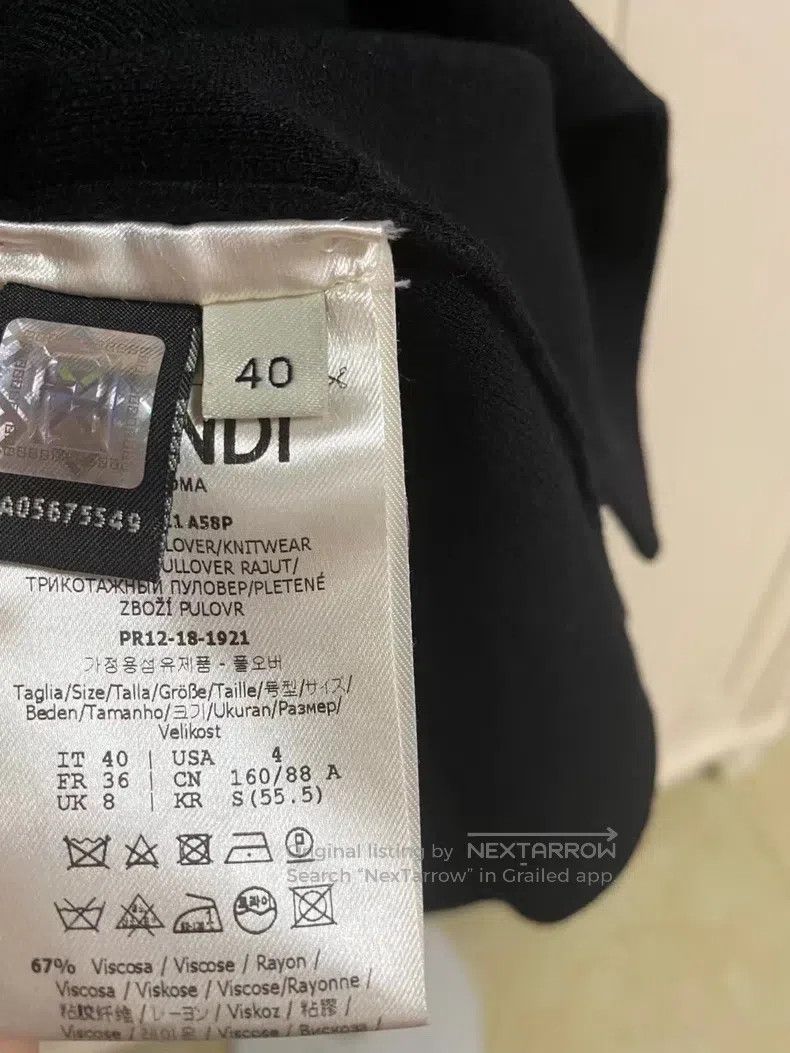 Fendi Fendi Crew Neck Knit Top Size XS / US 0-2 / IT 36-38 - 4 Thumbnail