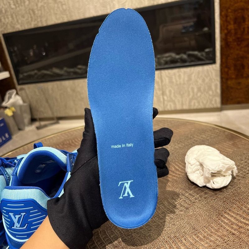 Louis Vuitton Louis Vuitton Trainer Blue Casual Sneakers for Men -2508 Size US 8.5 / EU 41-42 - 4 Thumbnail