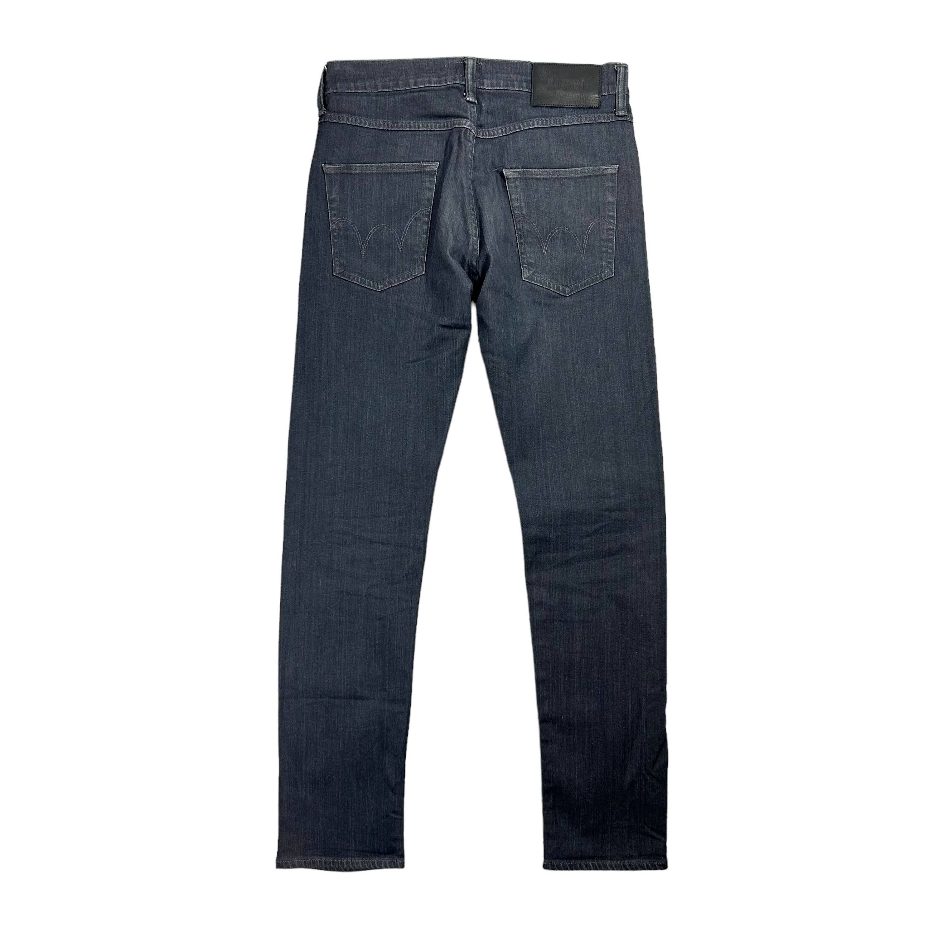 Edwin Edwin ED-55 Regular Tapered Black Denim Size W29L32 Size US 29 - 2 Thumbnail