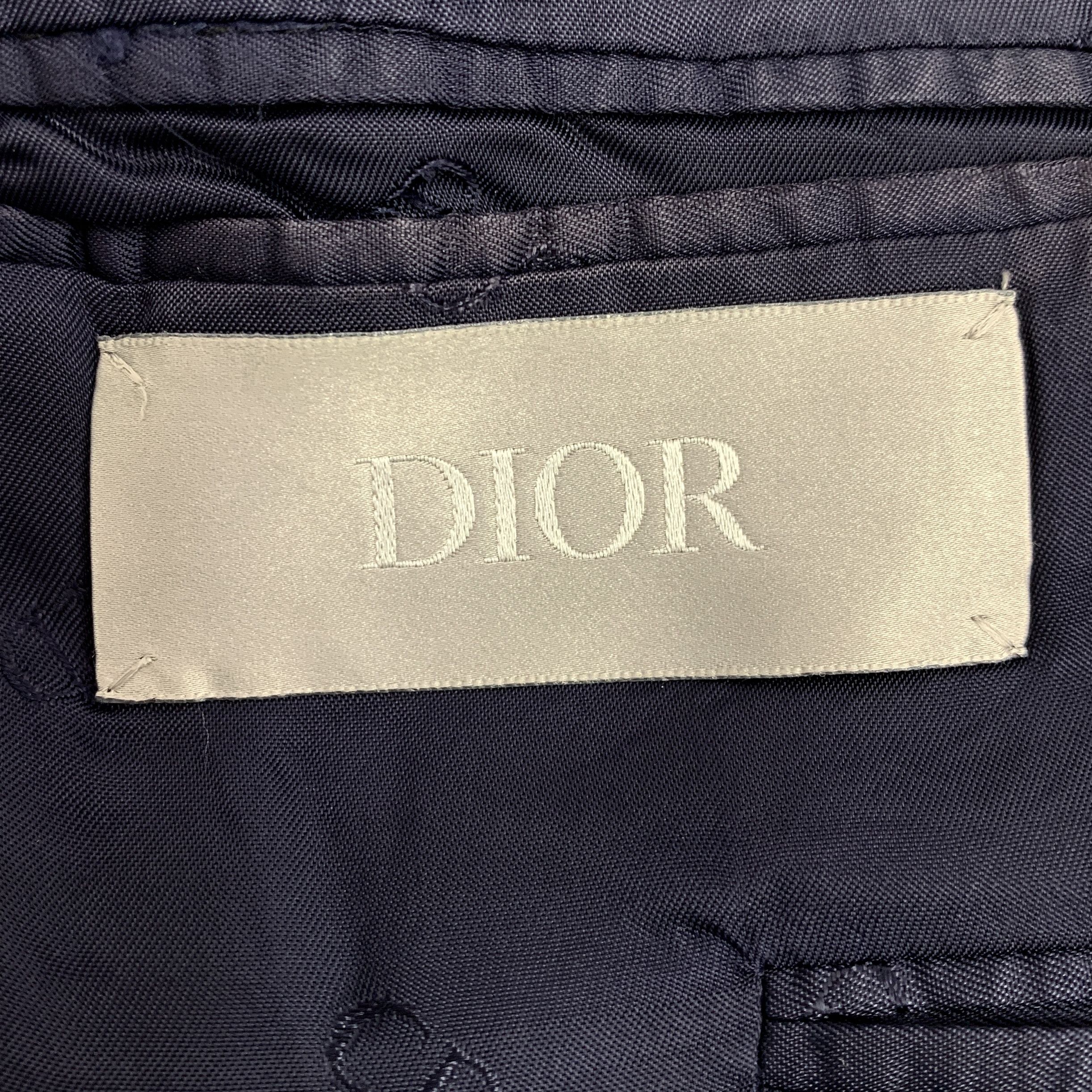 Dior Dior Dark Blue Wool Blazer (44) Size 44R - 2 Thumbnail