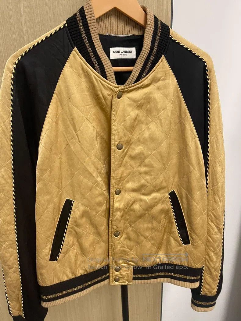 Saint Laurent Paris Saint Laurent Paris Contrast Diamond Quilted Jacket Size US M / EU 48-50 / 2 - 1 Thumbnail