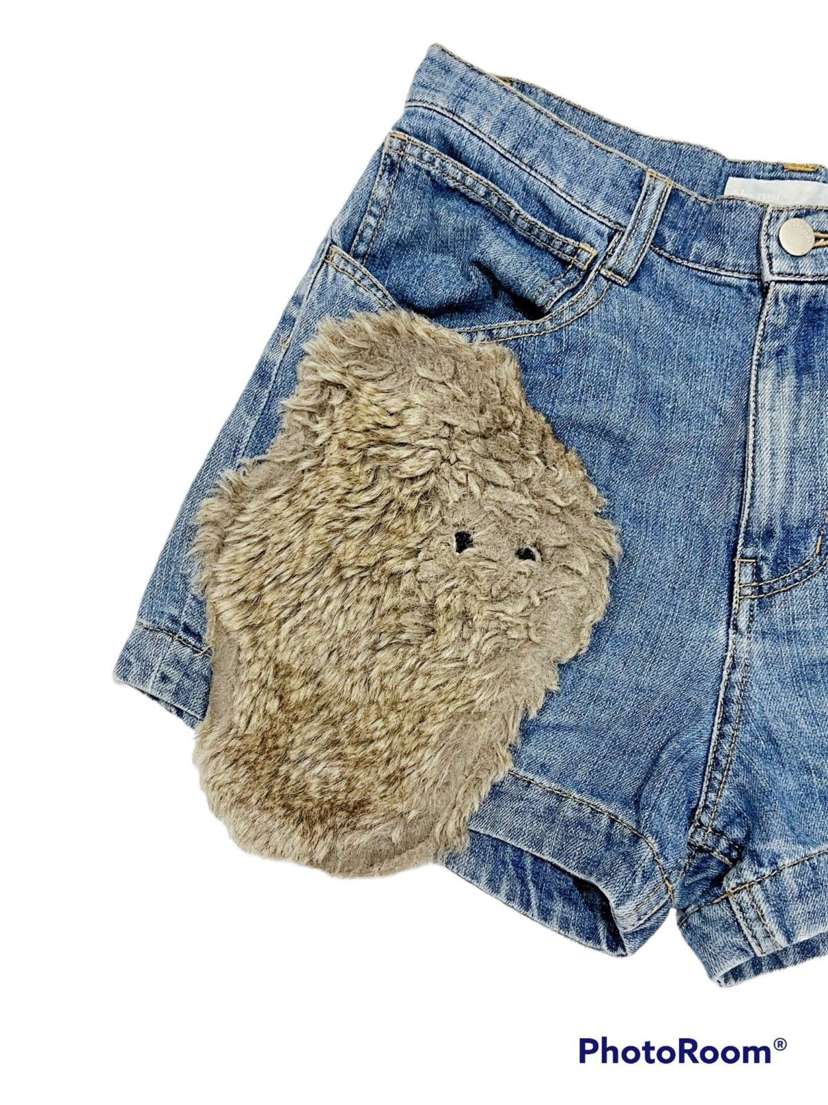 Issey Miyake Ne-net by Issey Miyake fur denim shorts 🐱🦉 Size 26" / US 2 / IT 38 - 3 Thumbnail