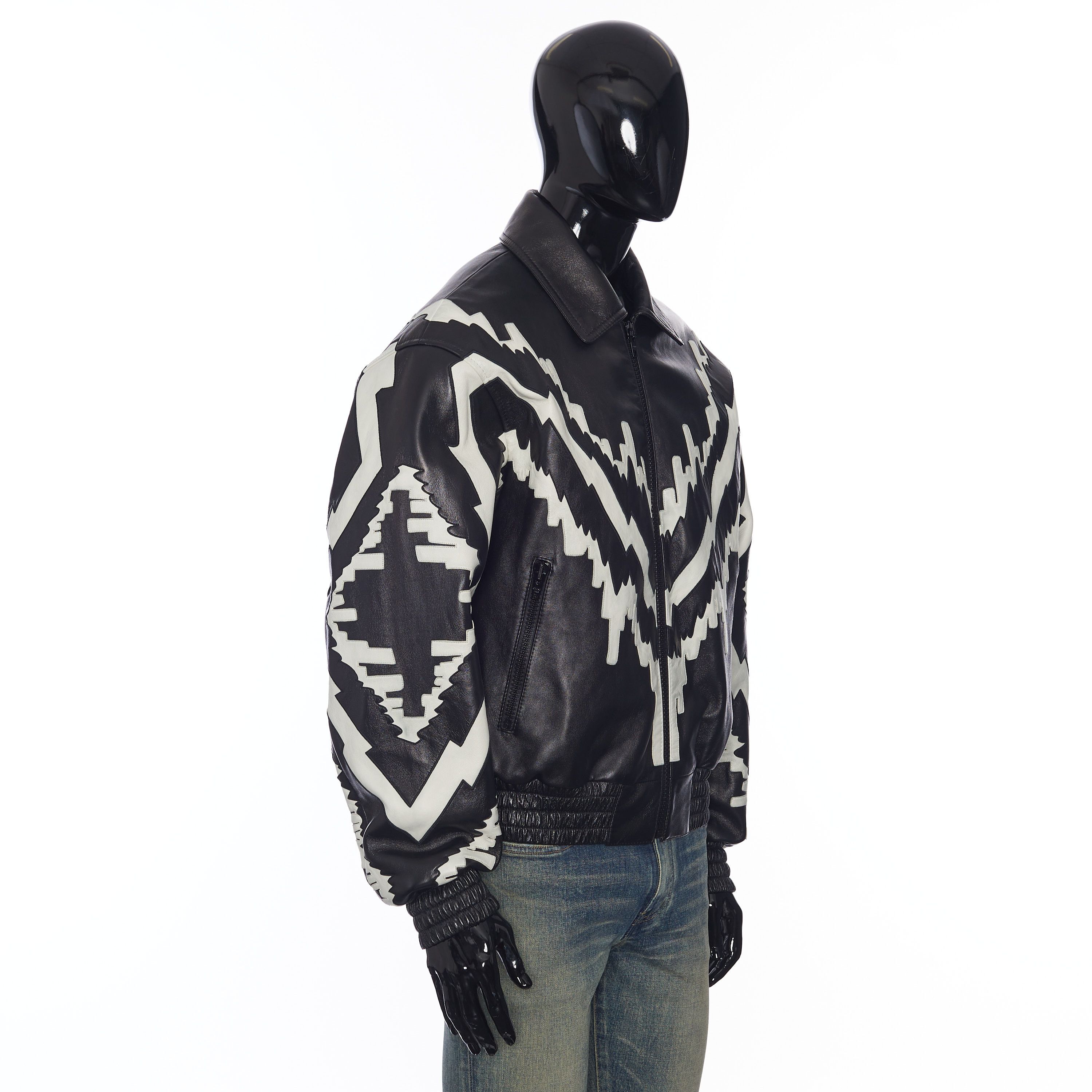 Celine Oversized Psychedelic Blouson Jacket in Soft Black Lambskin Size US M / EU 48-50 / 2 - 8 Thumbnail