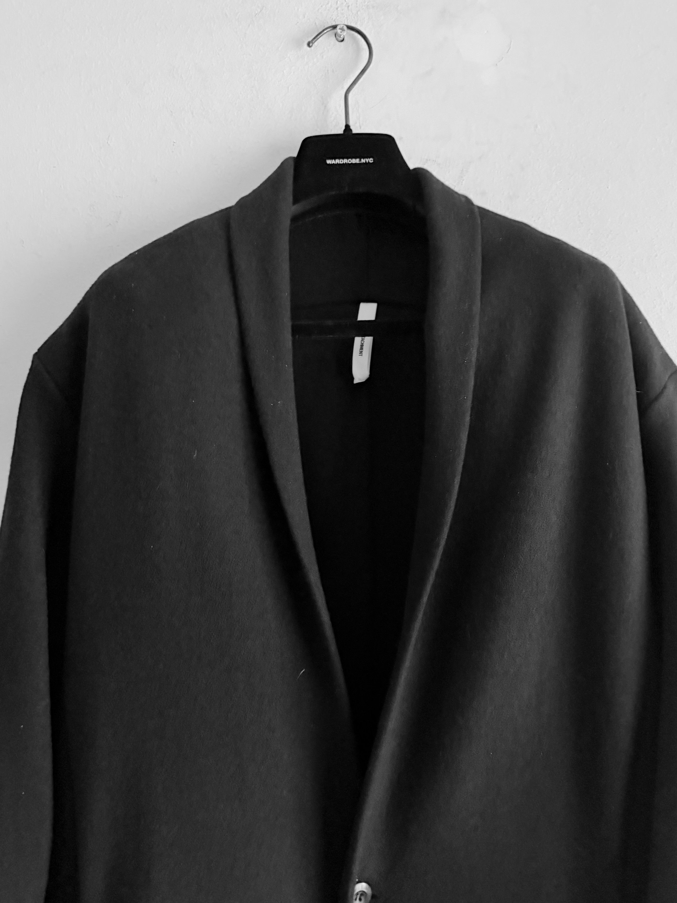 Attachment Cashmere Blend Shawl Collar Coat with Chain Fastener Size US XL / EU 56 / 4 - 6 Thumbnail