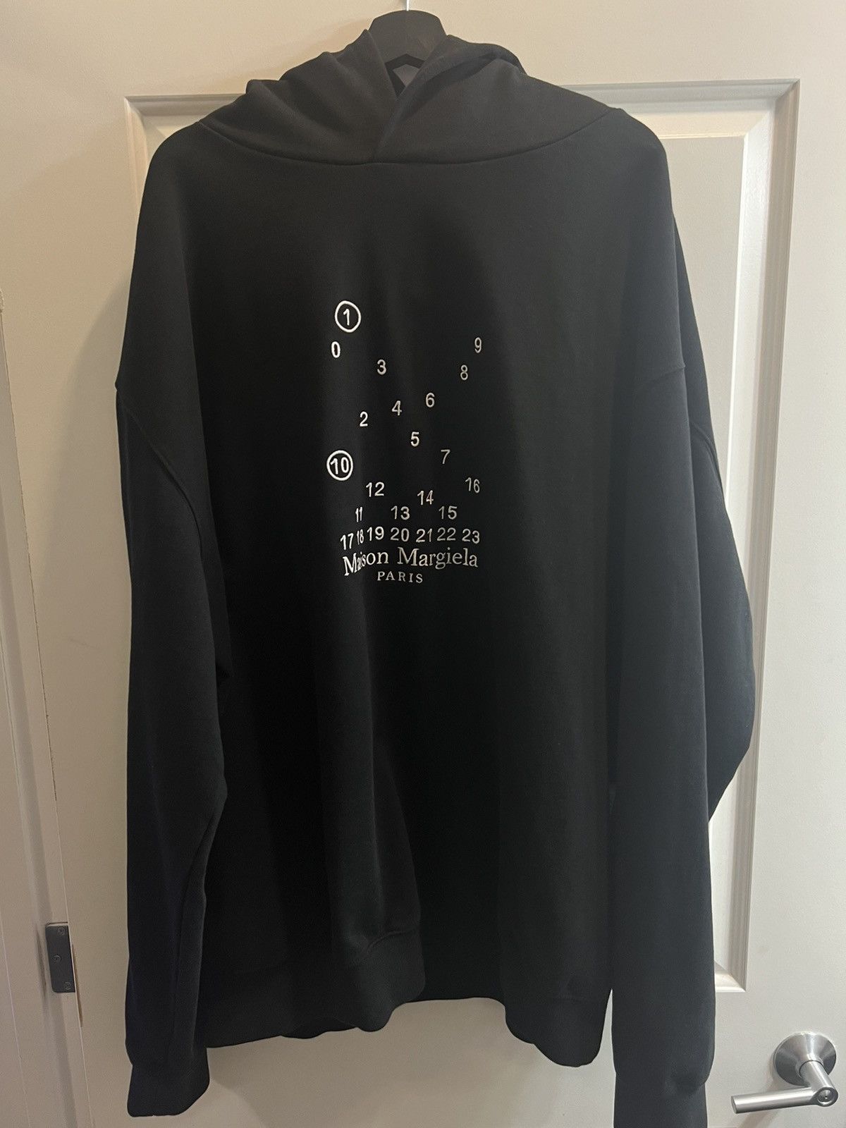 Maison Margiela 3XL Margiela Black Numbers Hoodie Size US XXL / EU 58 / 5 - 1 Thumbnail