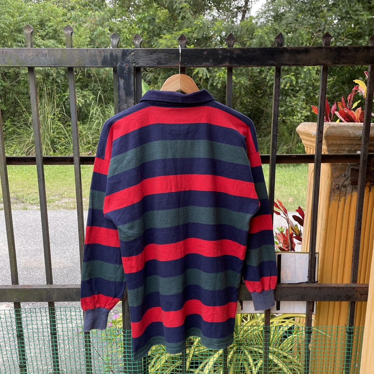 Vintage 🔥Vintage Oxford University Multicolour Striped Rugby Shirts Size US L / EU 52-54 / 3 - 2 Thumbnail