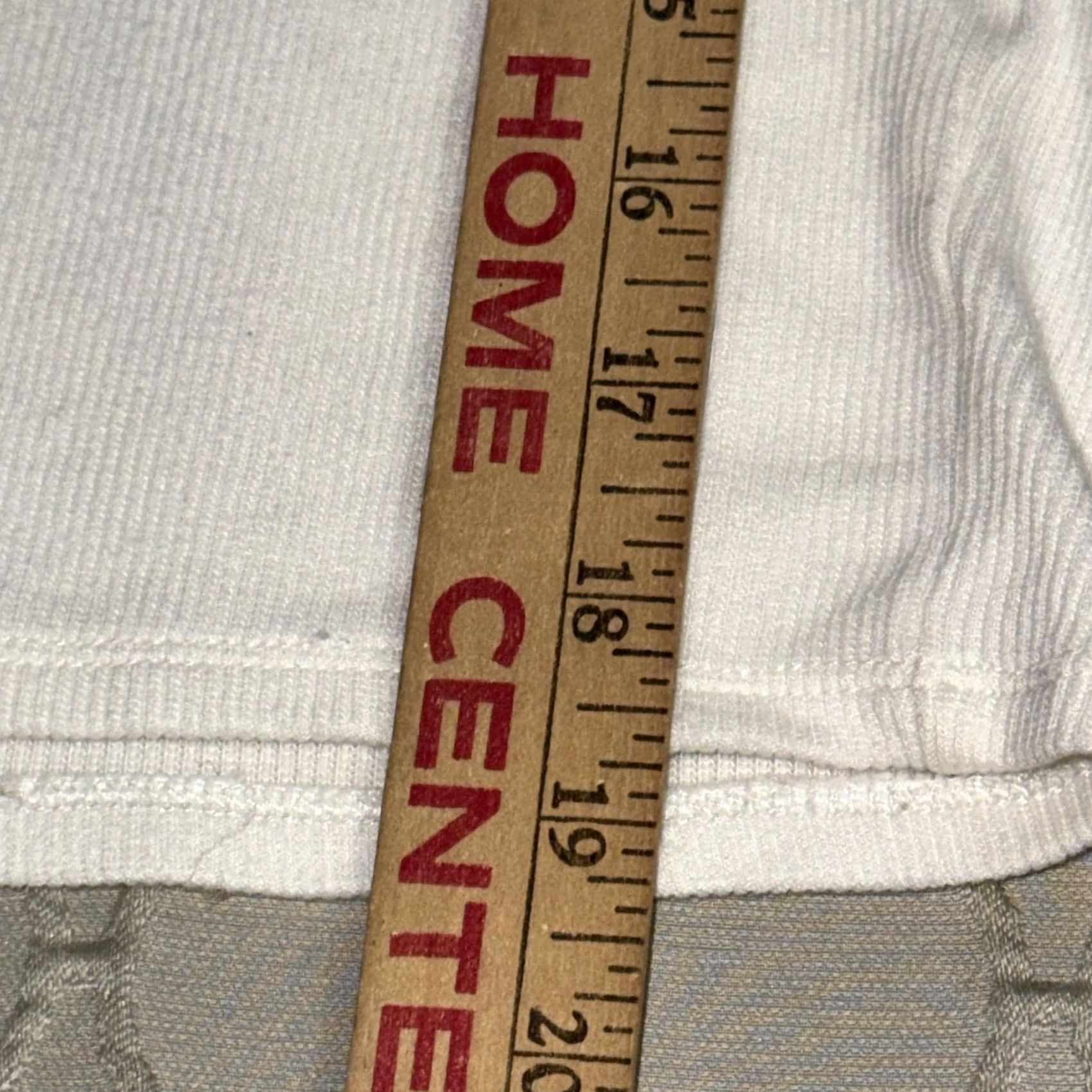 Marine Layer Marine Layer Shirt Womens Medium White Ribbed Square Neck Short Sleeve Tencel Shirt Women Cropped 90s Style White Mens Womens Boys Girls Size M / US 6-8 / IT 42-44 - 6 Thumbnail