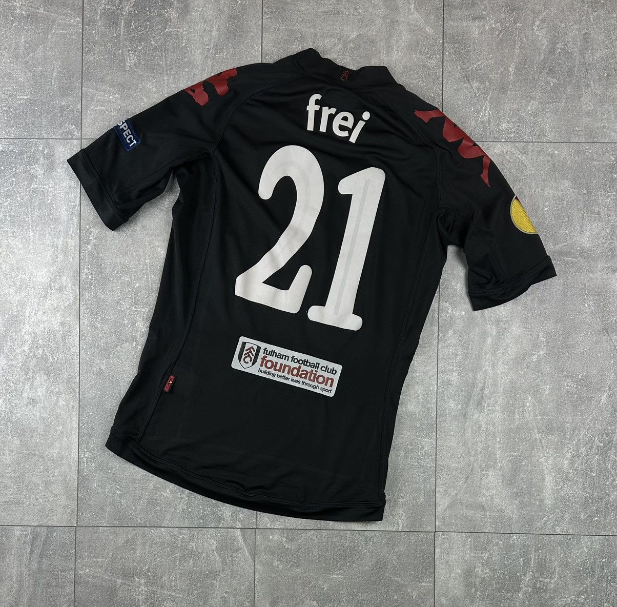 Kappa Kappa Fulham 2011/12 Away Soccer Football Jersey #21 Frei Size US S / EU 44-46 / 1 - 2 Thumbnail
