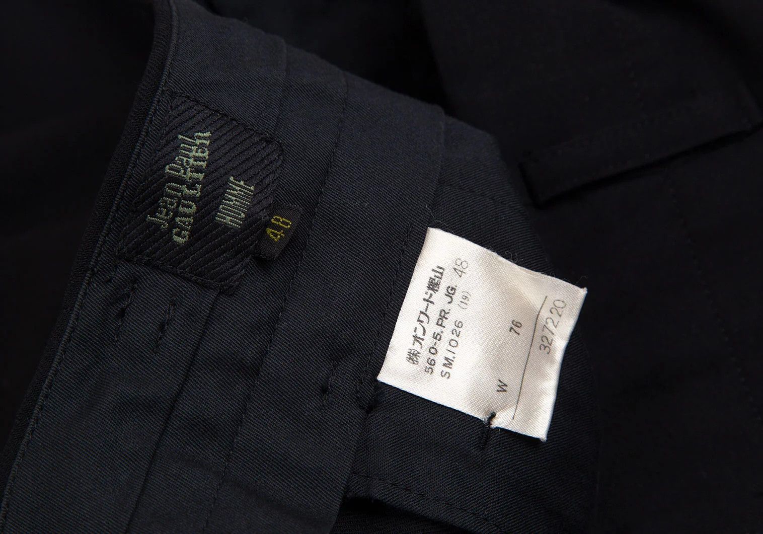 Jean Paul Gaultier Wool Nylon Tapered Pants in Black Size 48 Size US 32 / EU 48 - 14 Thumbnail