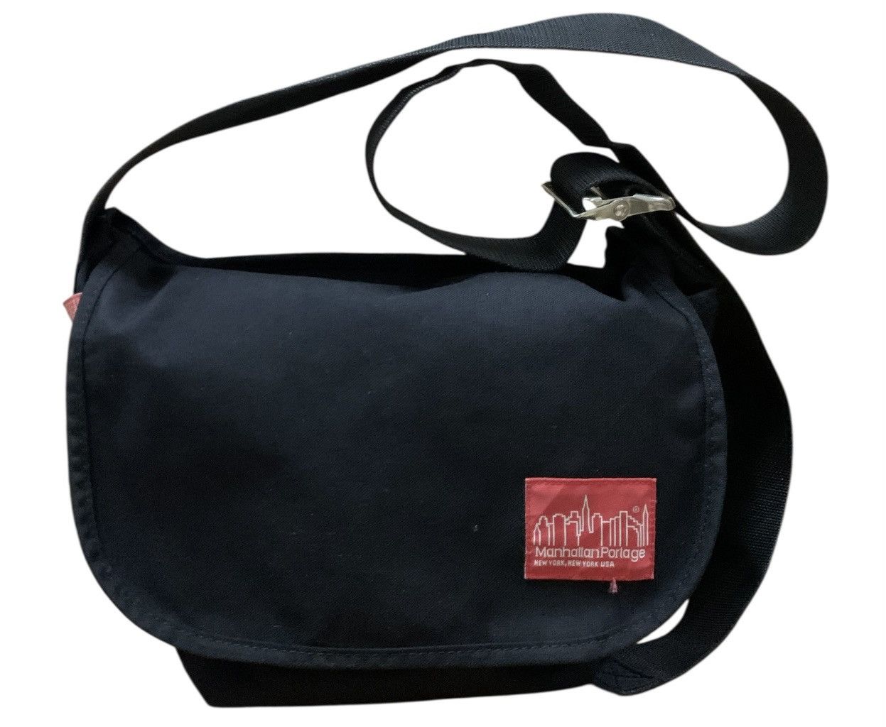 If Six Was Nine x Manhattan Portage Vintage Messenger Bag Cordura Fabric in Black, Men's