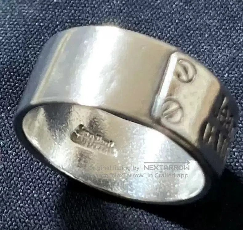 Jean Paul Gaultier Jean Paul Gaultier Silver lettering ring. Size ONE SIZE - 5 Thumbnail