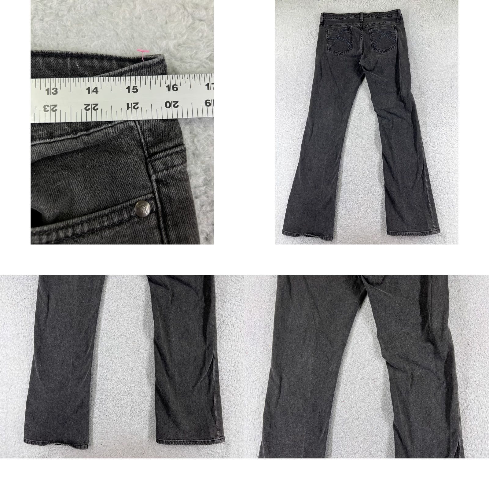 Urban Outfitters BDG Urban Outfitters Jeans Womens 24 Black Denim Flared Distressed 22x30 Jeans Size 42" / US 20 - 9 Thumbnail