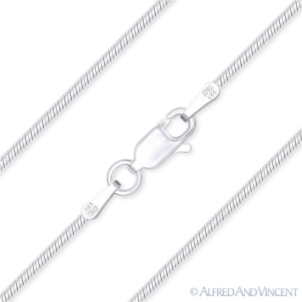 Other 1.4mm Classic Snake Link Italian Chain Bracelet - 9" Size ONE SIZE - 1 Thumbnail