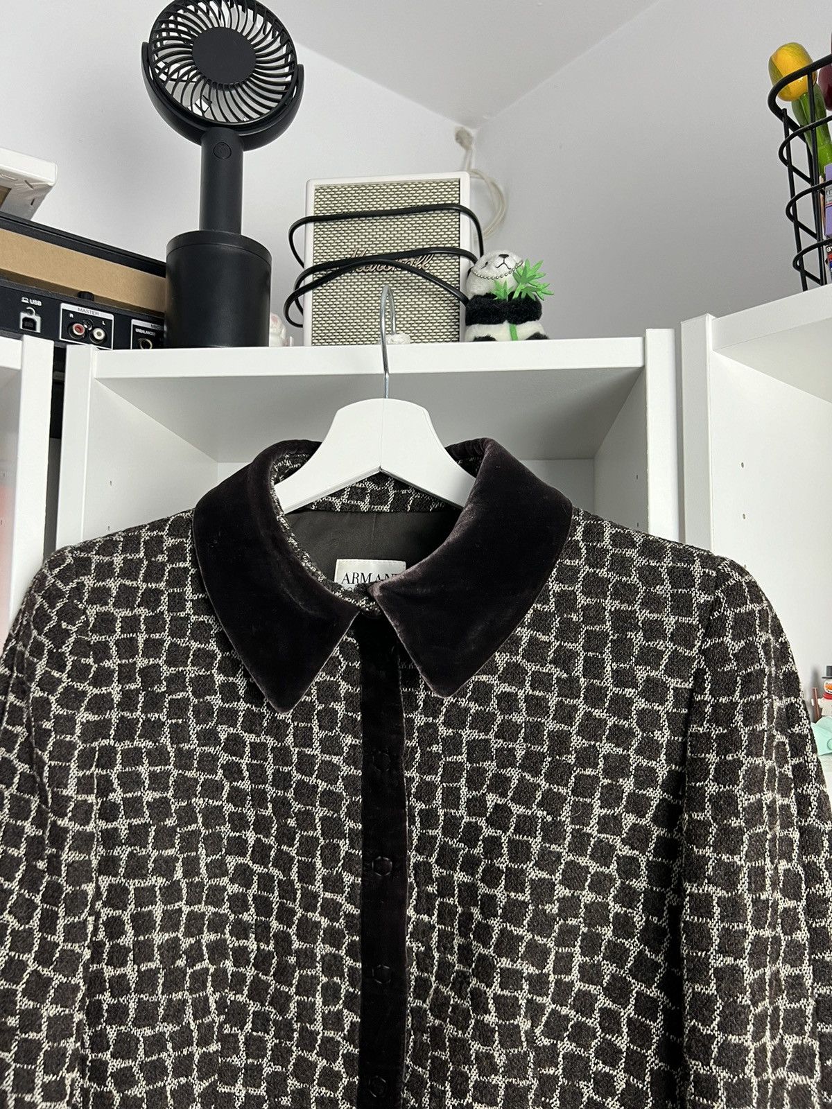 Armani Collezioni × Designer × Vintage Vintage Armani Collezioni wool cropped blazer jacket S luxury Size S / US 4 / IT 40 - 4 Thumbnail