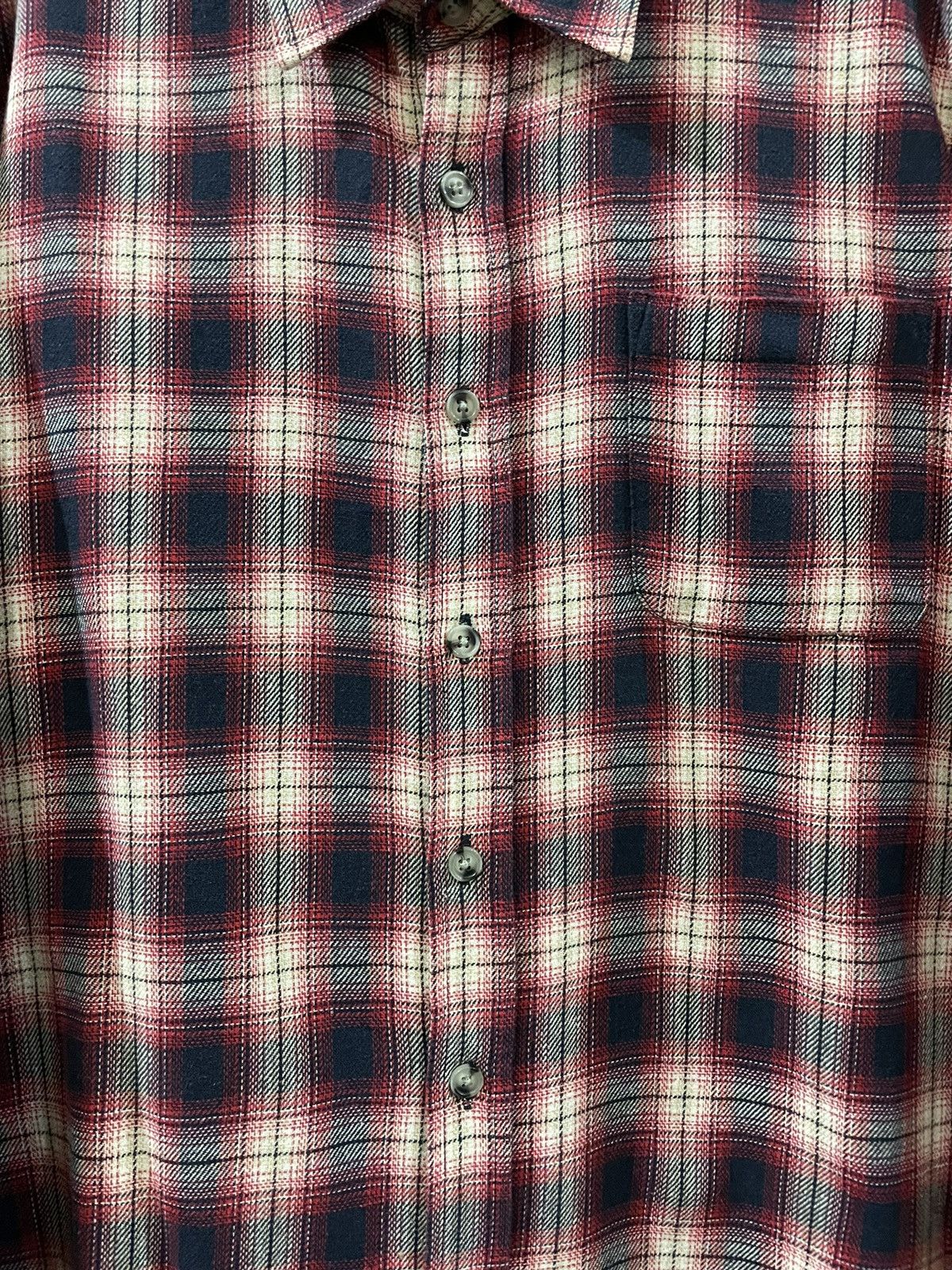 Flannel × Japanese Brand Vintage Uniqlo Travis Scott Style Tartan Plaid Flannel Size US L / EU 52-54 / 3 - 7 Thumbnail