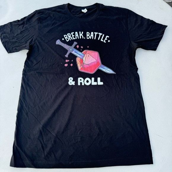 Other NEW DUNGEONS & DRAGONS DICE BLACK T-SHIRT SZ LARGE L Size US L / EU 52-54 / 3 - 1 Thumbnail