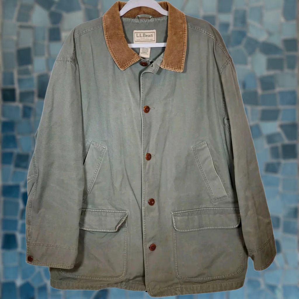 Vintage Vintage L.L. Bean Original Field Coat 0 WY16 Lined Barn Chore Jacket Moss Green - XXL Mens Utility Size US XXL / EU 58 / 5 - 1 Thumbnail