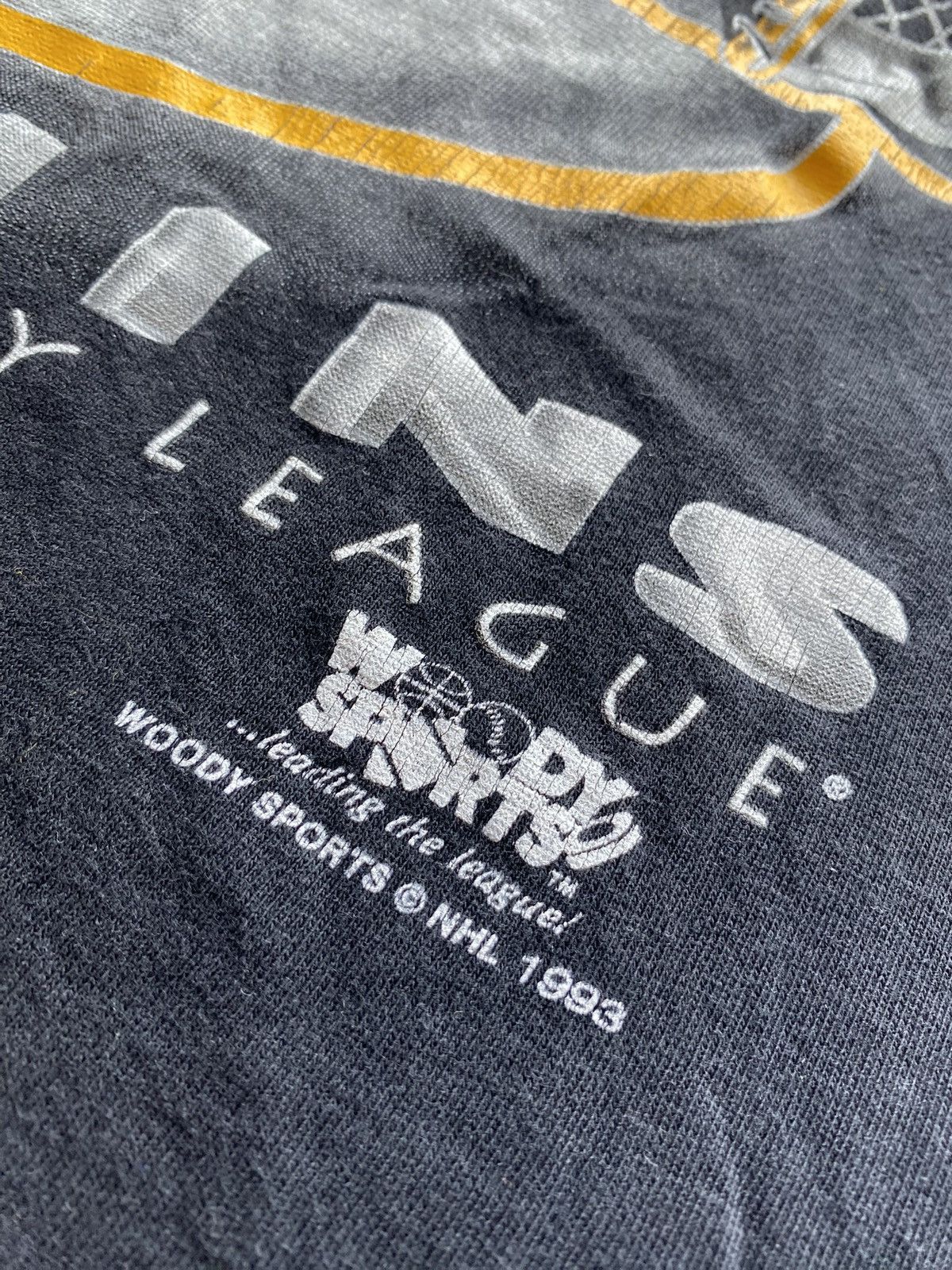 NHL 🔥1993 Pittsburgh Penguins Hockey League L women top Size L / US 10 / IT 46 - 3 Thumbnail