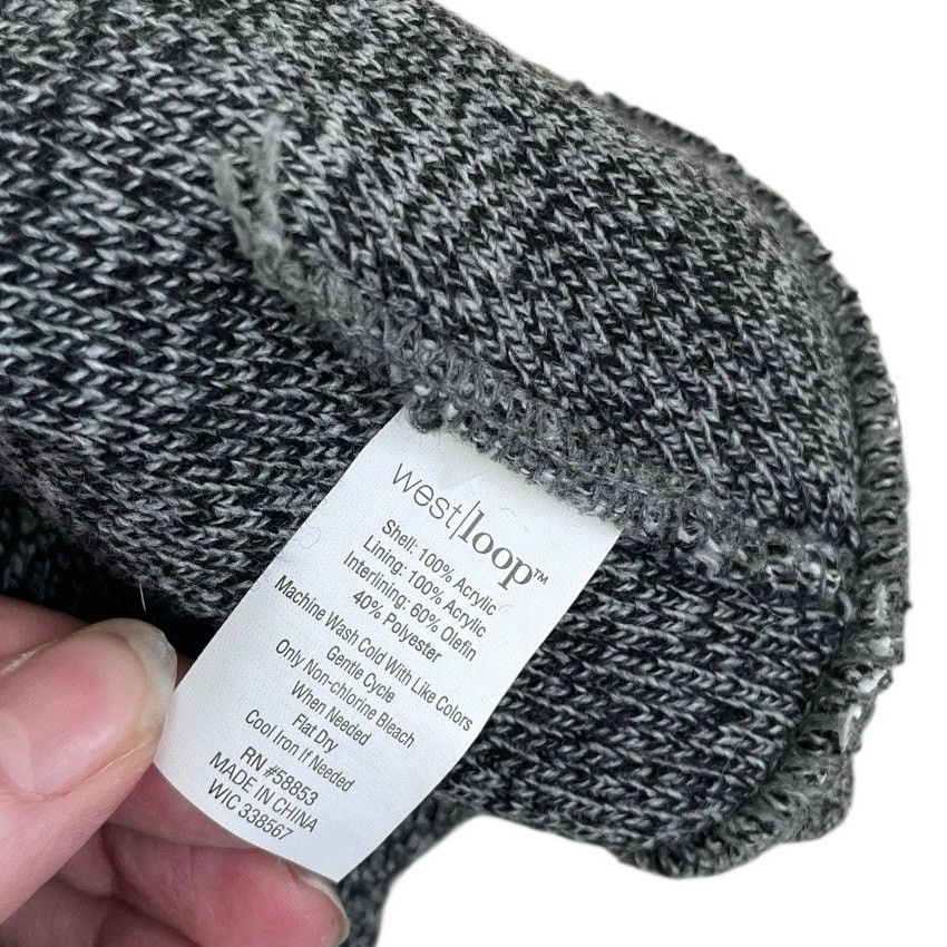 Other West Loop Grey Knit Beanie Hat Size ONE SIZE - 5 Thumbnail