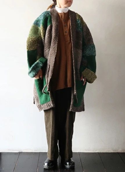 Kapital KAPITAL Capital 3G Wool Hand Knit TUGIHAGI KESA Cardigan Size US L / EU 52-54 / 3 - 9 Thumbnail