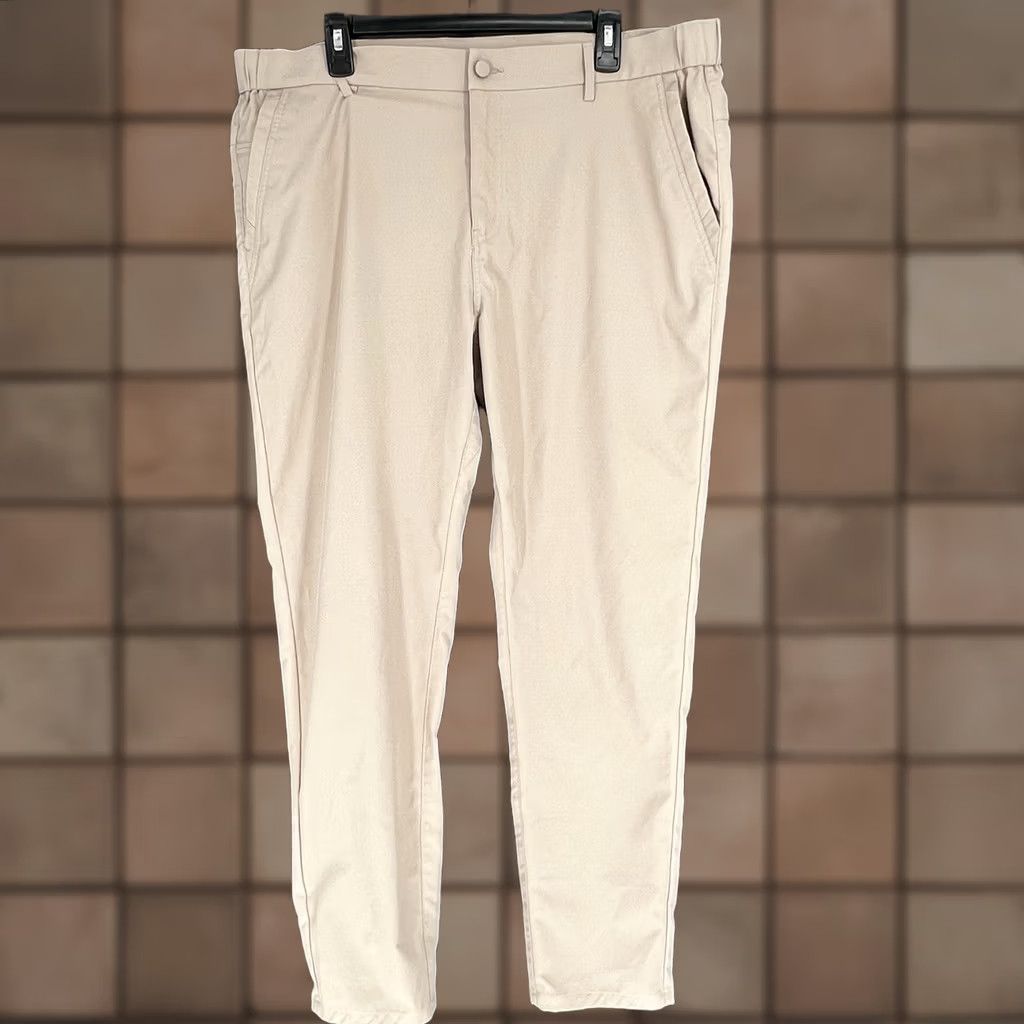Vintage Jack Archer Pants Mens 38x31 Oak Khaki Slim Fit Golf Chino Performance Size US 38 / EU 54 - 1 Thumbnail