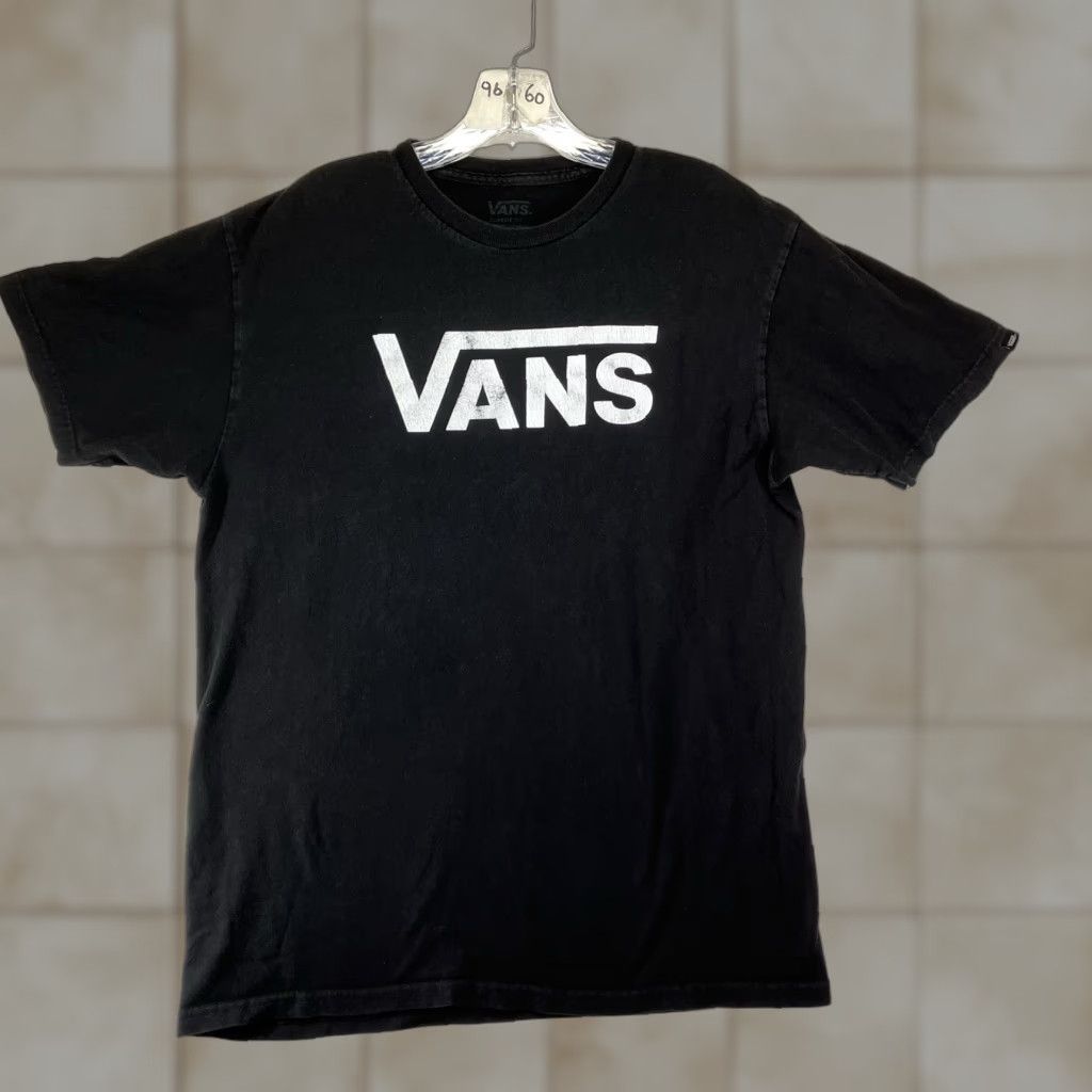 Vans VANS T-Shirt Mens Black Medium Classic Fit Graphic Print Logo 90s Retro Off The Wall Vans Logo Mens Size US M / EU 48-50 / 2 - 1 Thumbnail