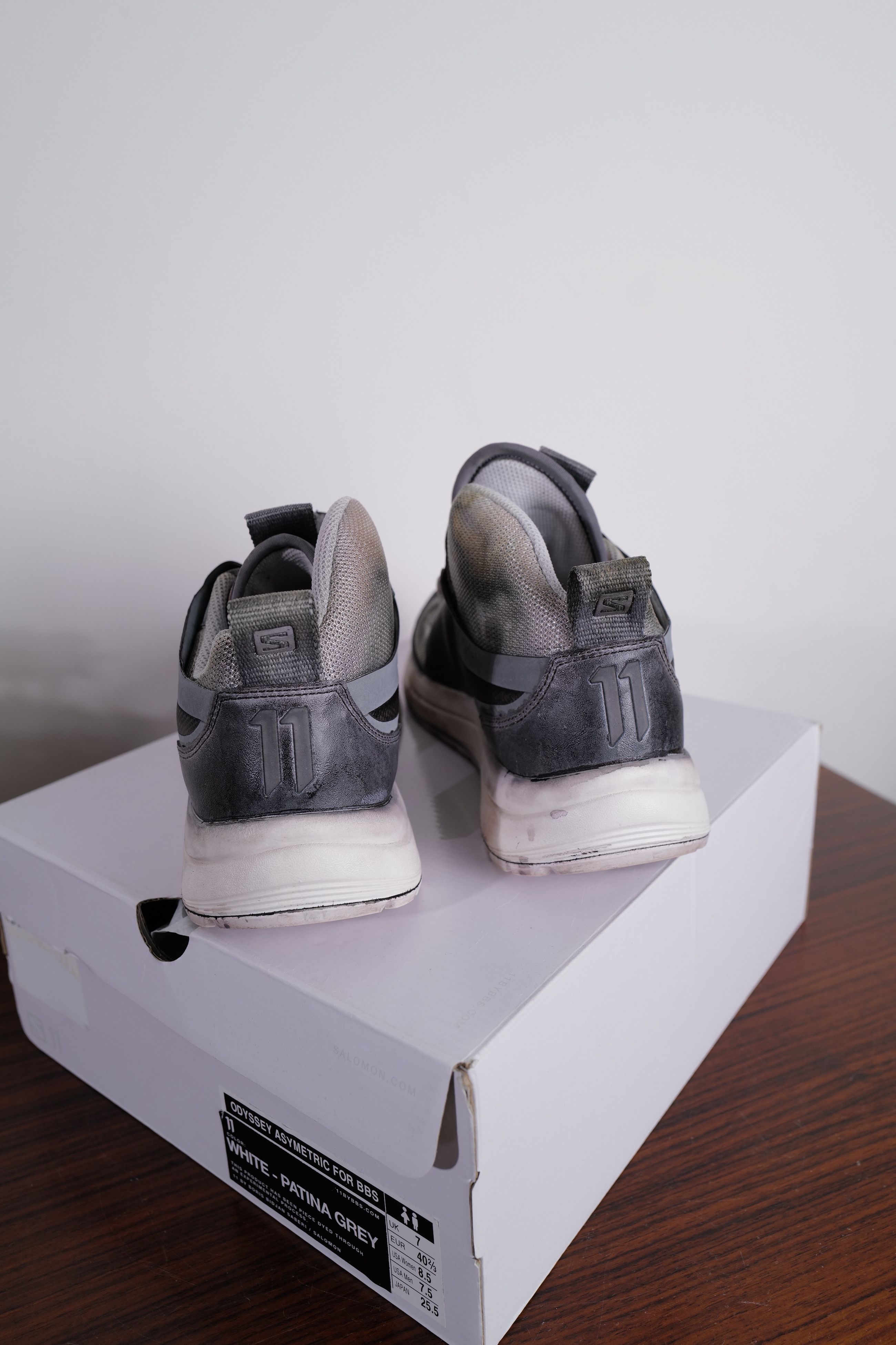 Boris Bidjan Saberi WHITE-PATINA GREY Size US 8.5 / IT 38.5 - 14 Thumbnail