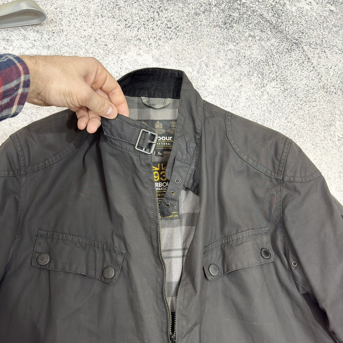 Barbour × Designer Waxed Barbour International Rebel Jacket XL size Size US XL / EU 56 / 4 - 7 Thumbnail