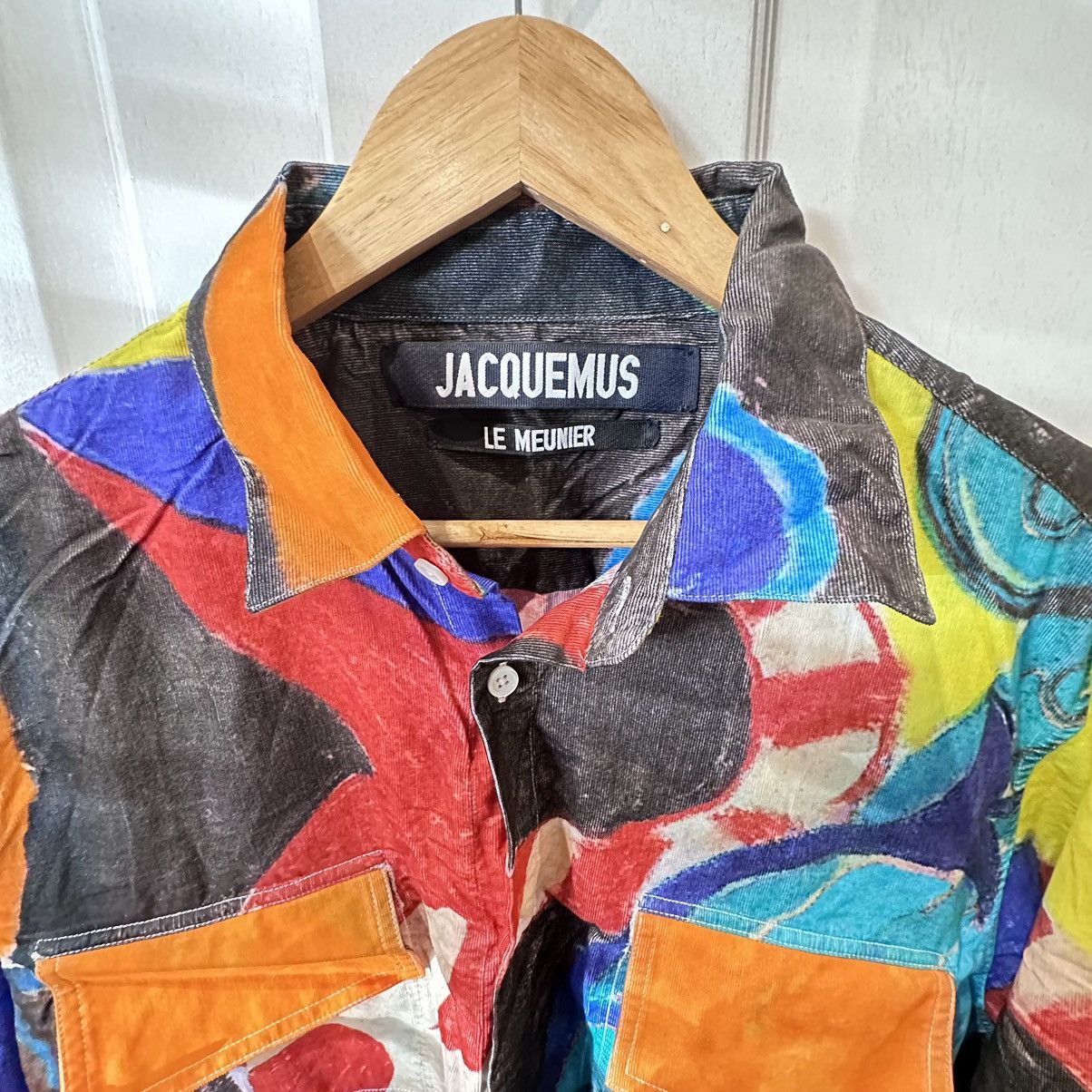 Jacquemus Jacquemus Felix Abstract Print Shirt Size US M / EU 48-50 / 2 - 4 Thumbnail