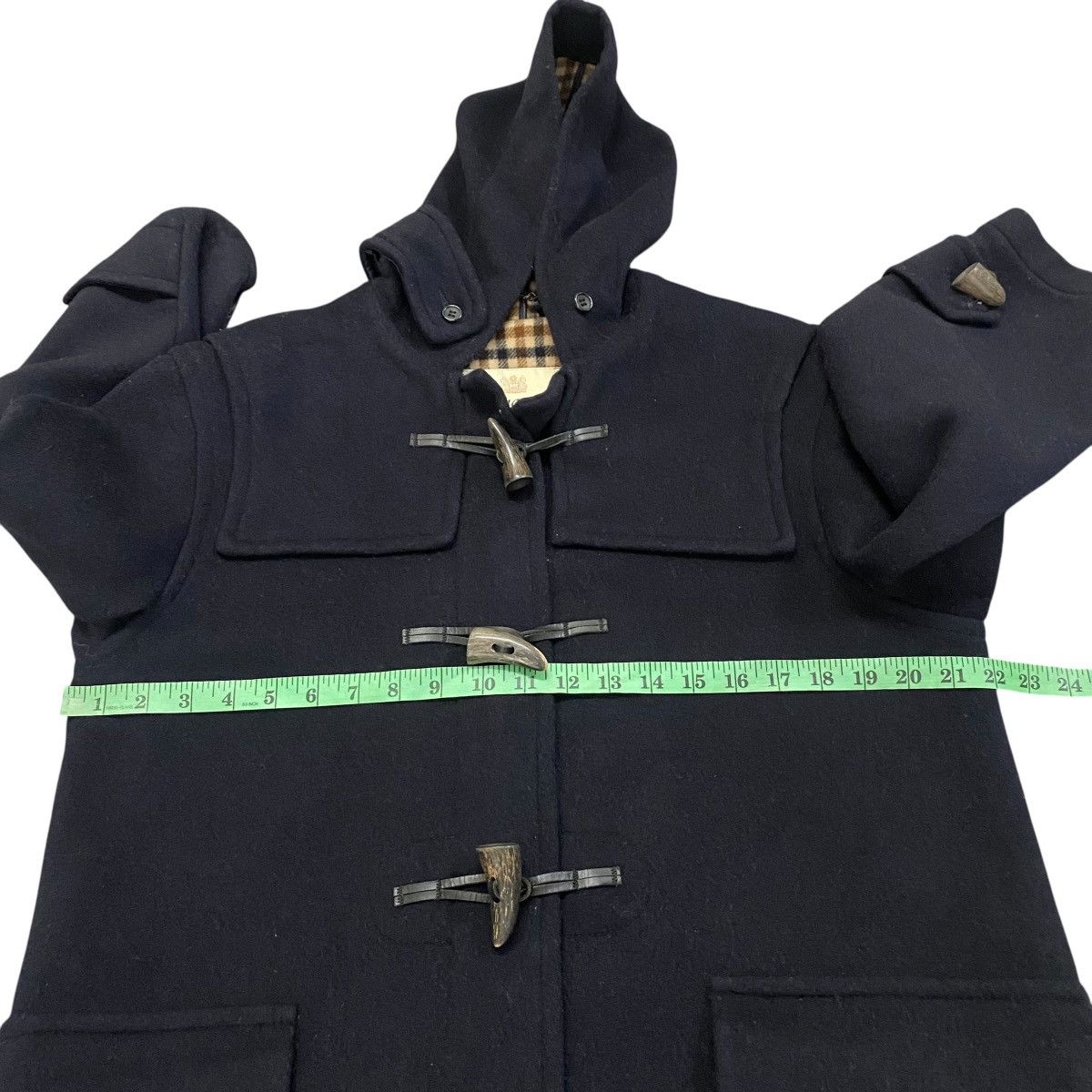 Aquascutum Vintage Aquascutum Of London Hoodie Wool Toggle Button Size US M / EU 48-50 / 2 - 12 Thumbnail