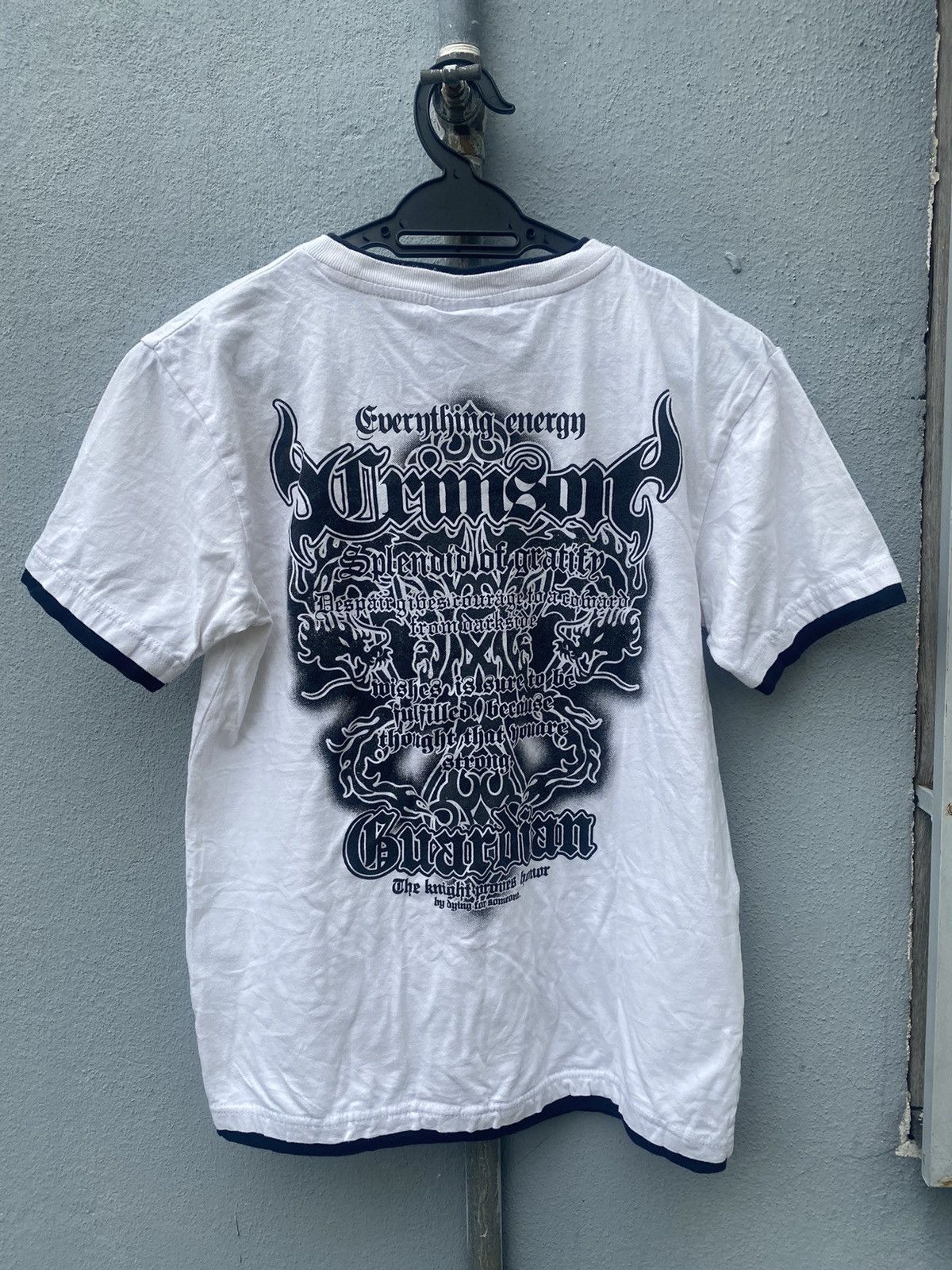14th Addiction × Affliction × JNCO Vintage Crimsonic Tribal Poem Dragon Tshirt Size US M / EU 48-50 / 2 - 8 Thumbnail