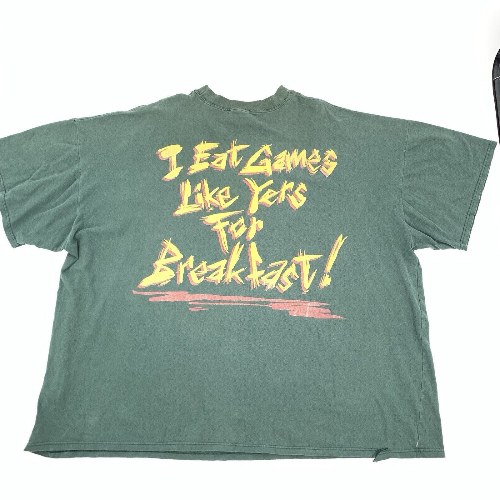 Vintage Vintage 1995 Looney Tunes Taz Eats Basketball T-Shirt Size US XXL / EU 58 / 5 - 2 Thumbnail