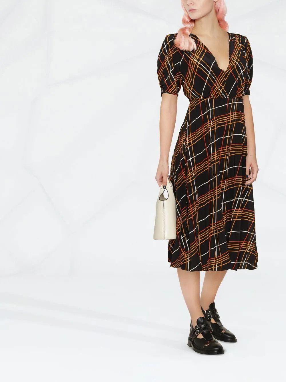 Marni o1y1025 Midi Dress in Multicolor Size S / US 4 / IT 40 - 4 Thumbnail