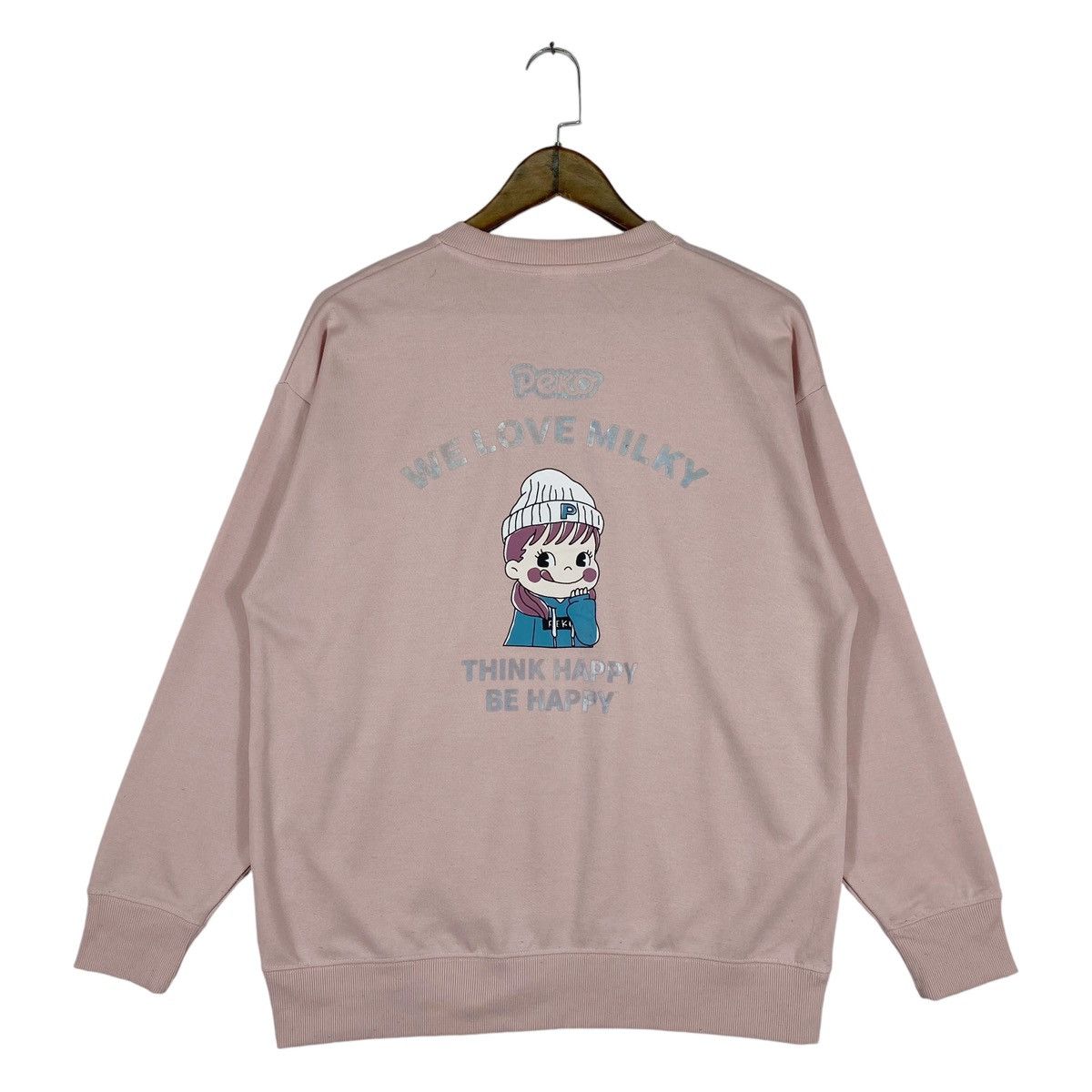 Vintage Vintage Peko Milky Sweatshirt Crewneck Pink Pullover Jumper Size M / US 6-8 / IT 42-44 - 1 Thumbnail