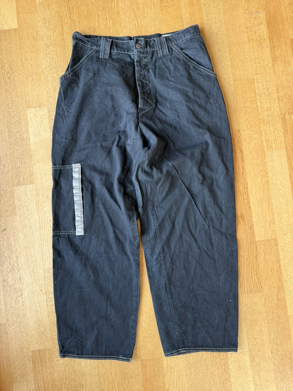 W&LT 90’s LONDON MADE 303 Culture Barrel Cut Pants Size US 32 / EU 48 - 2 Thumbnail