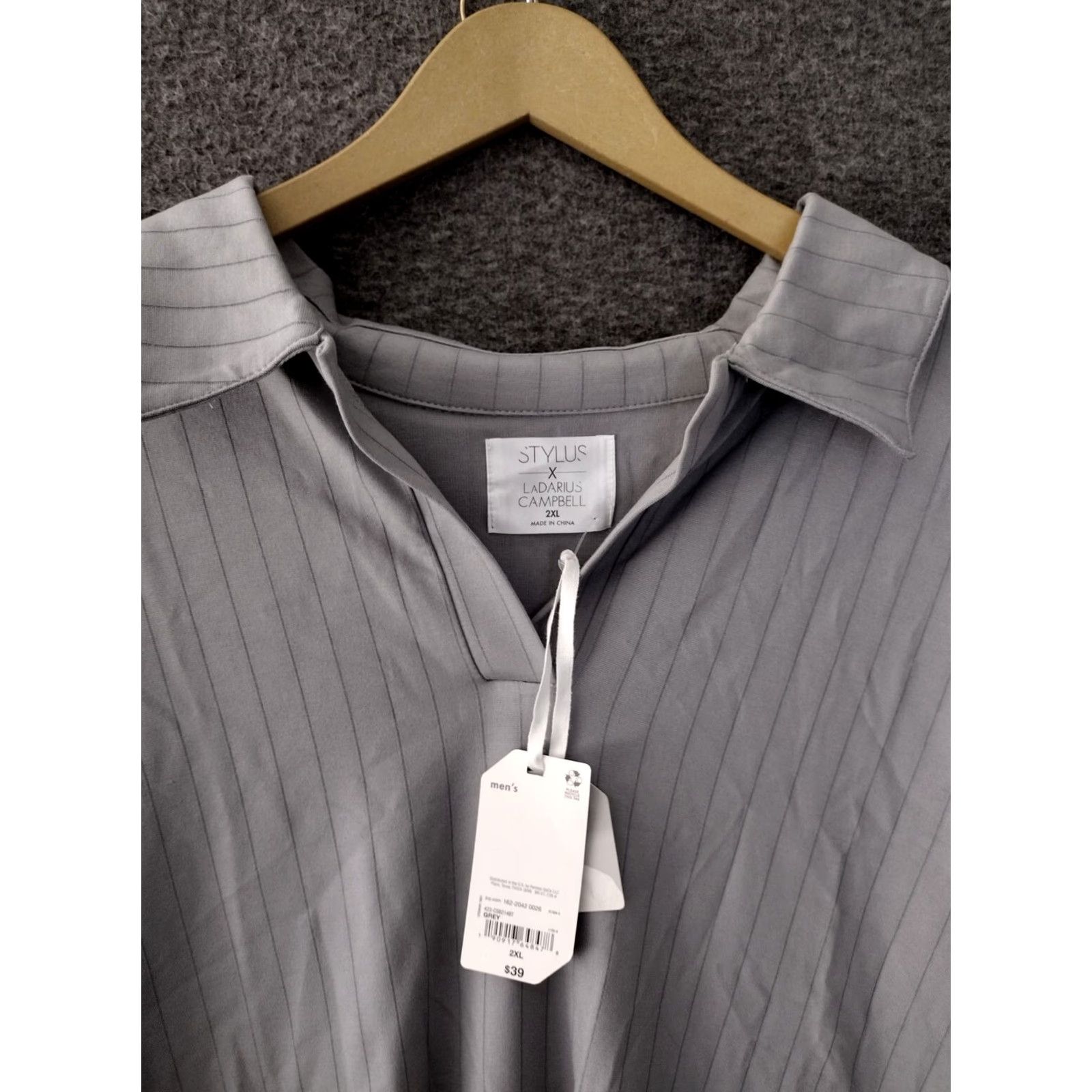 Vintage Nike Stylus Polo Shirt Mens 2XL Gray Stripe Shirt Size US XXL / EU 58 / 5 - 3 Thumbnail