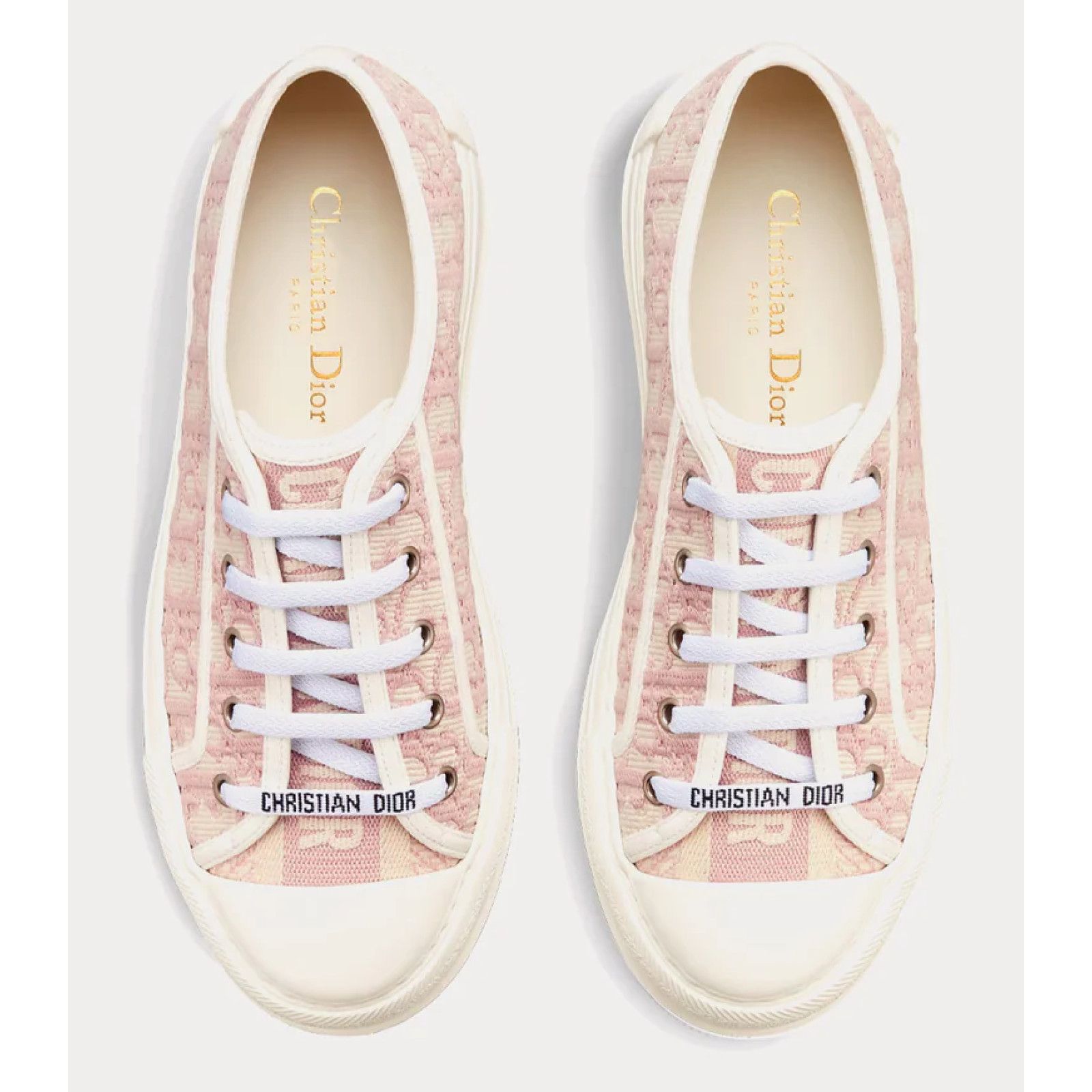 Dior Dior Walk'N'Dior Powder Nude Flat Low Top Trainer Sneaker 40 Size US 10 / IT 40 - 7 Thumbnail