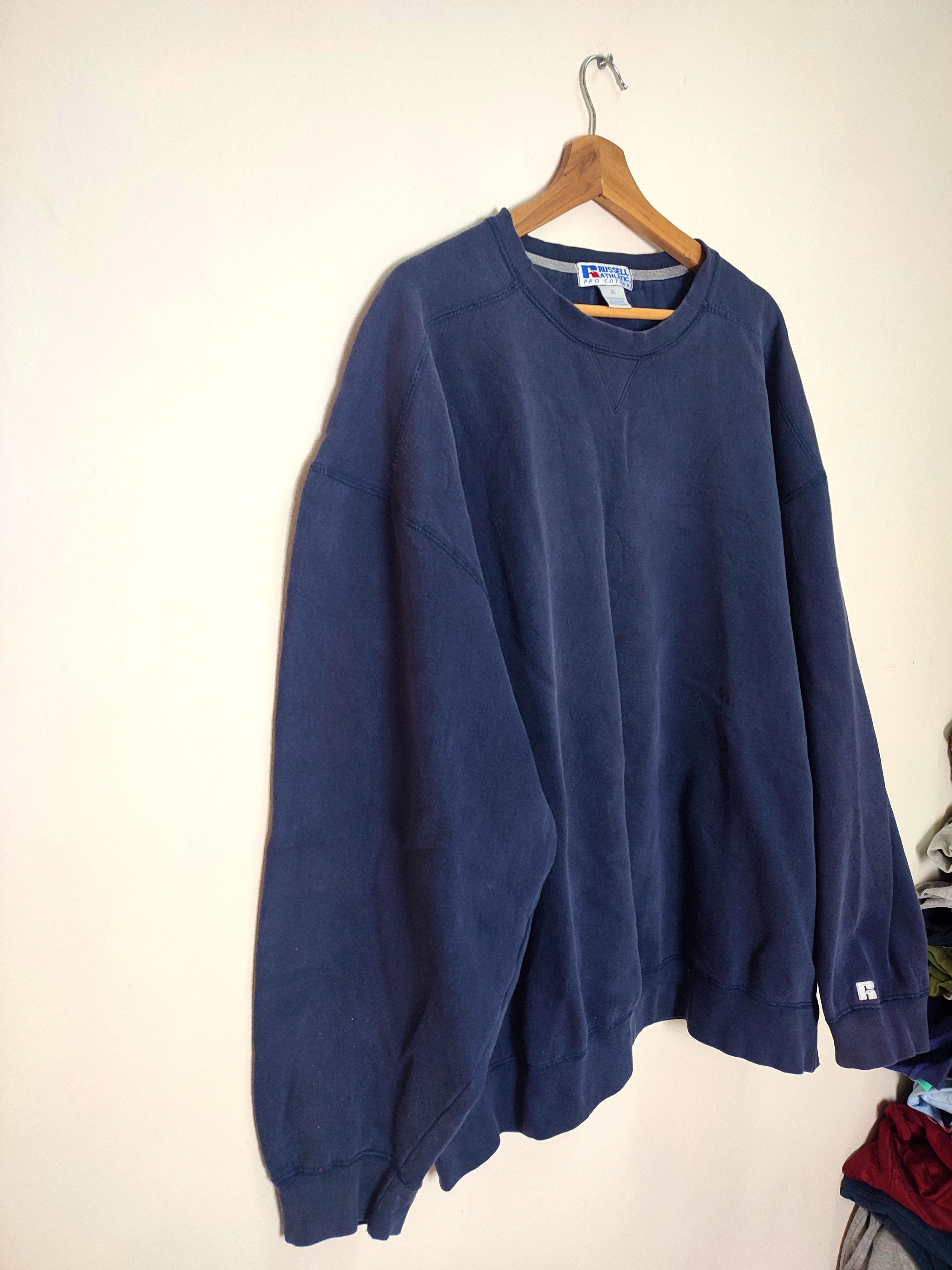 Russell Athletic Vintage Russell Athletic Navy Blue Sweatshirt Size US XXL / EU 58 / 5 - 2 Thumbnail