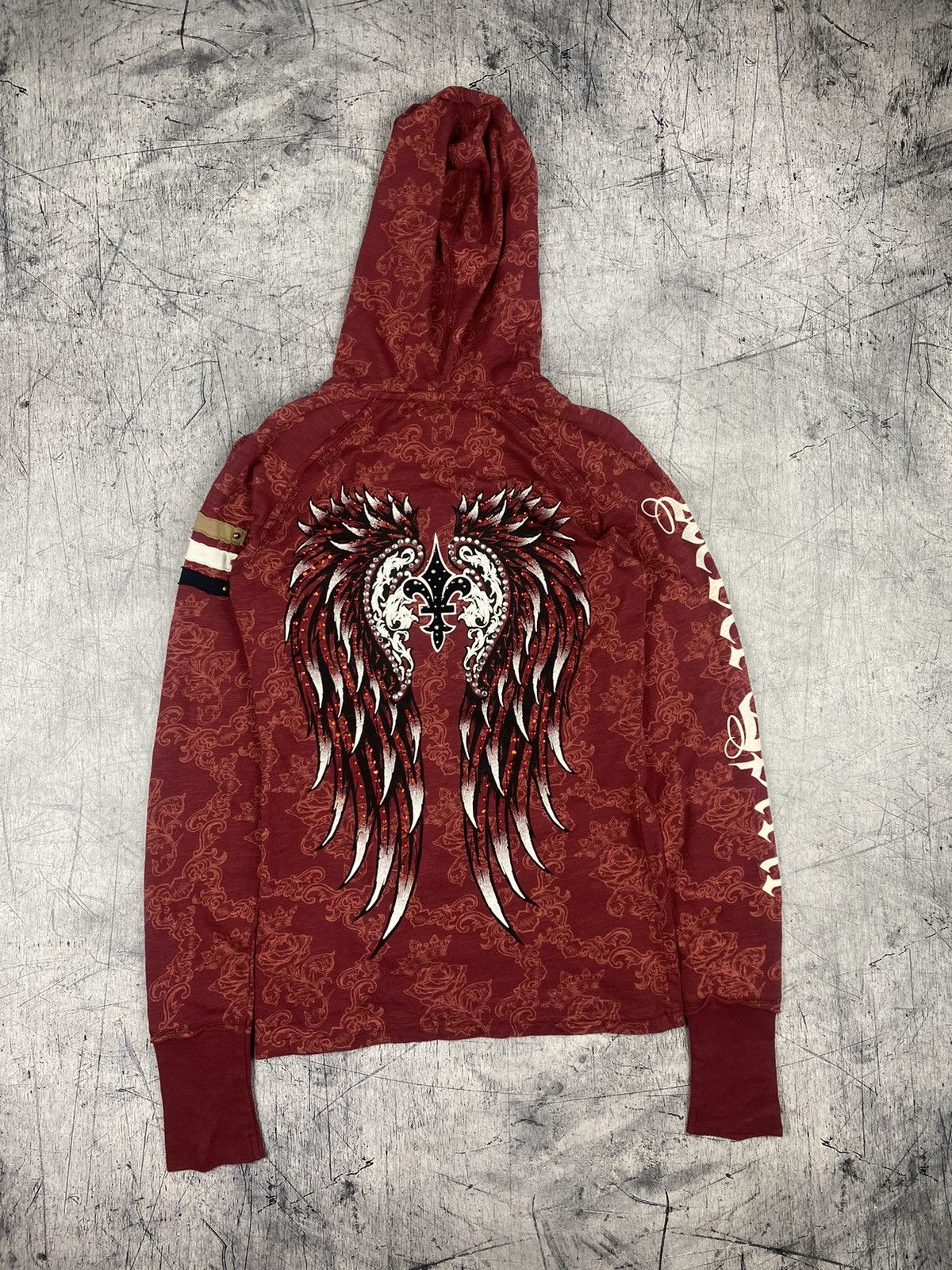 Affliction Vintage Y2K Affliction Style Rebel Spirit Hoodie Size M / US 6-8 / IT 42-44 - 2 Thumbnail