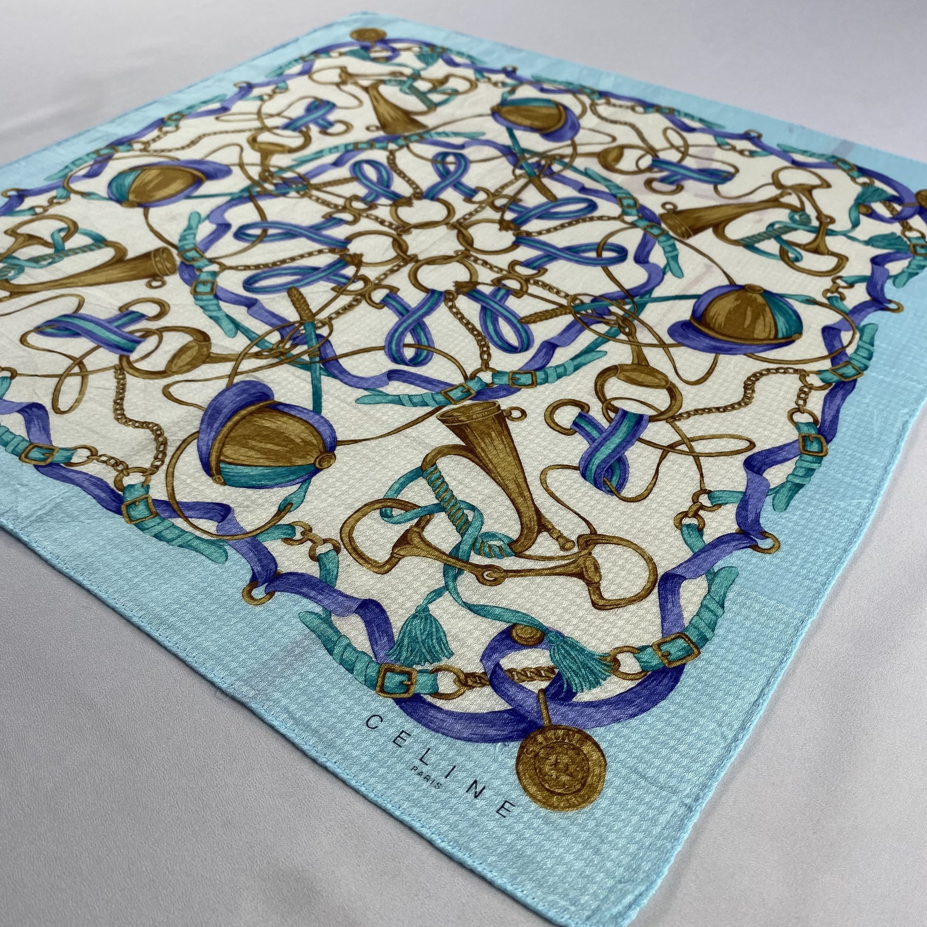 Celine × Vintage Celine Neckerchief / Bandana / Handkerchief-P1875 Size ONE SIZE - 2 Thumbnail